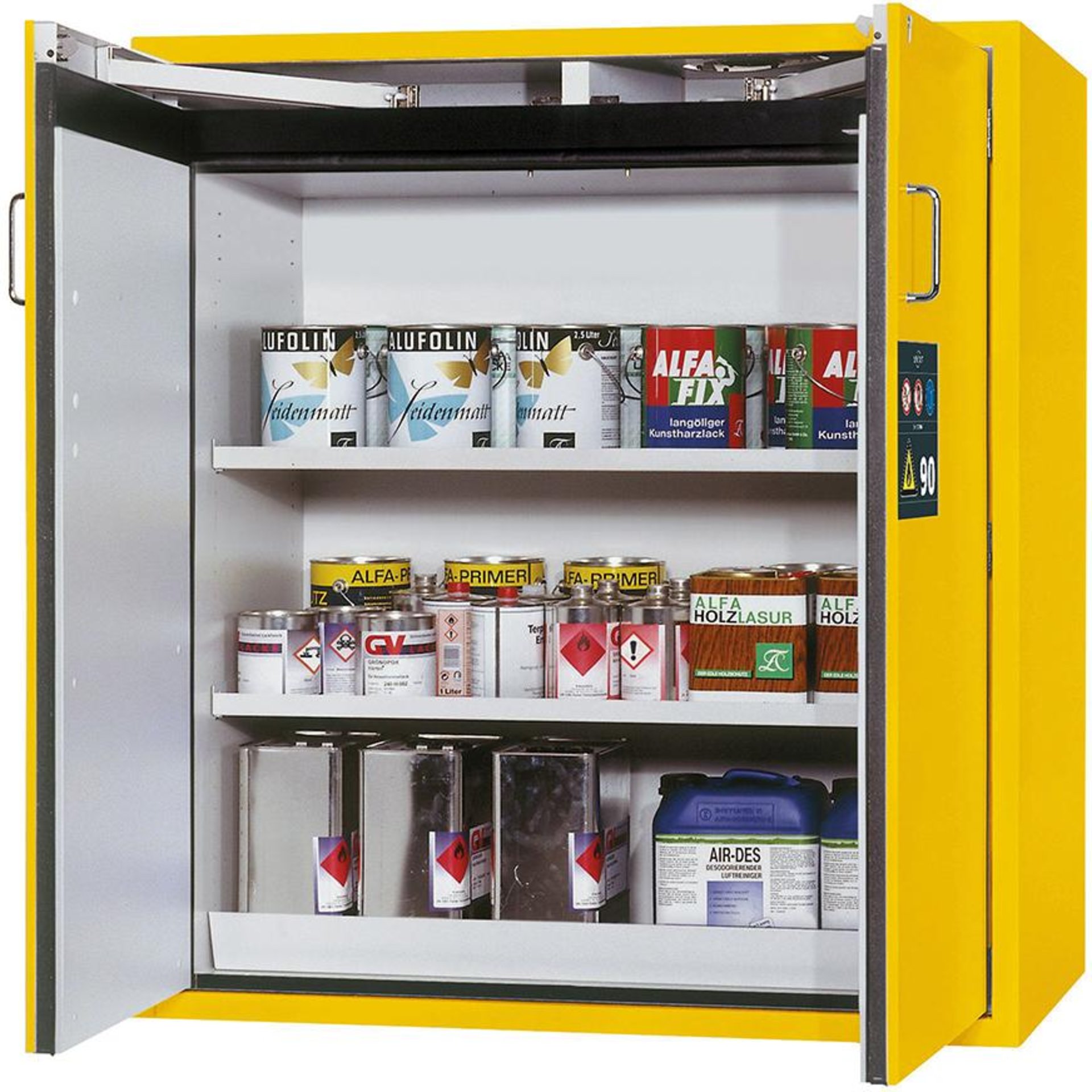 Schrank S-Classic 1200x1290 2Tür.2FB,gelb
