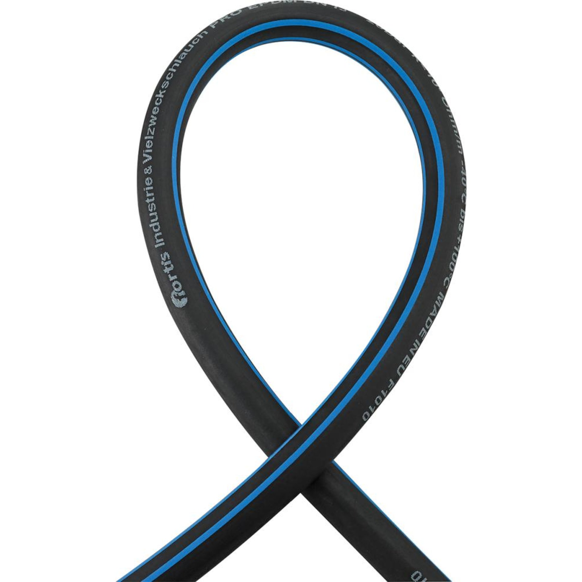 Industrie-und Vielzweck schlauch PRO, EPDM, schwarz/blau, 6x3,5mm, 40m FORTIS