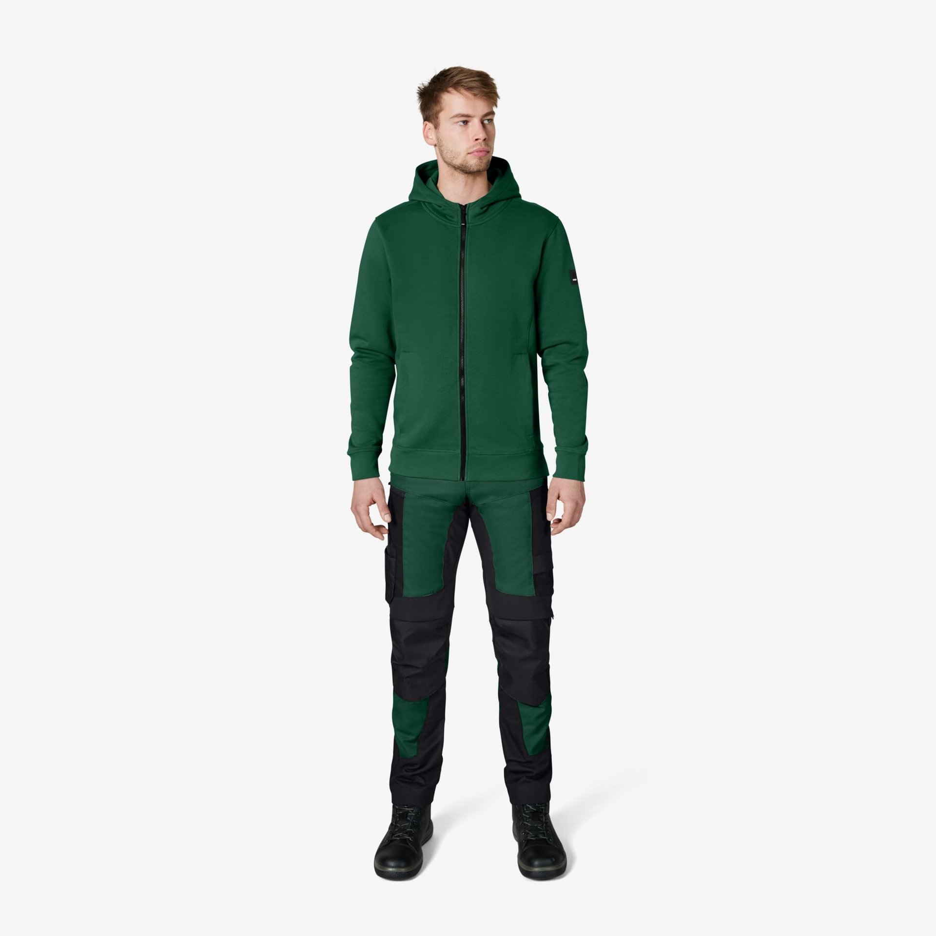 QUENTIN Hoodie-Jacke unisex grün M