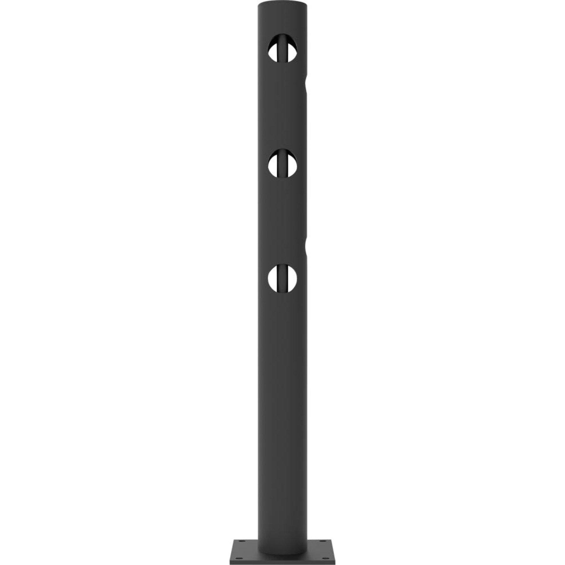 T-Pfosten Delta für Schwingtür JULIET H1200xD110 mm schwarz