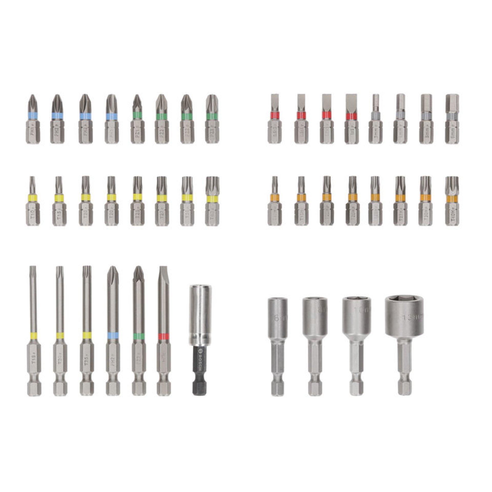 Extra Hard Schrauberbit-Set, Aufsteller, 43-tlg.
