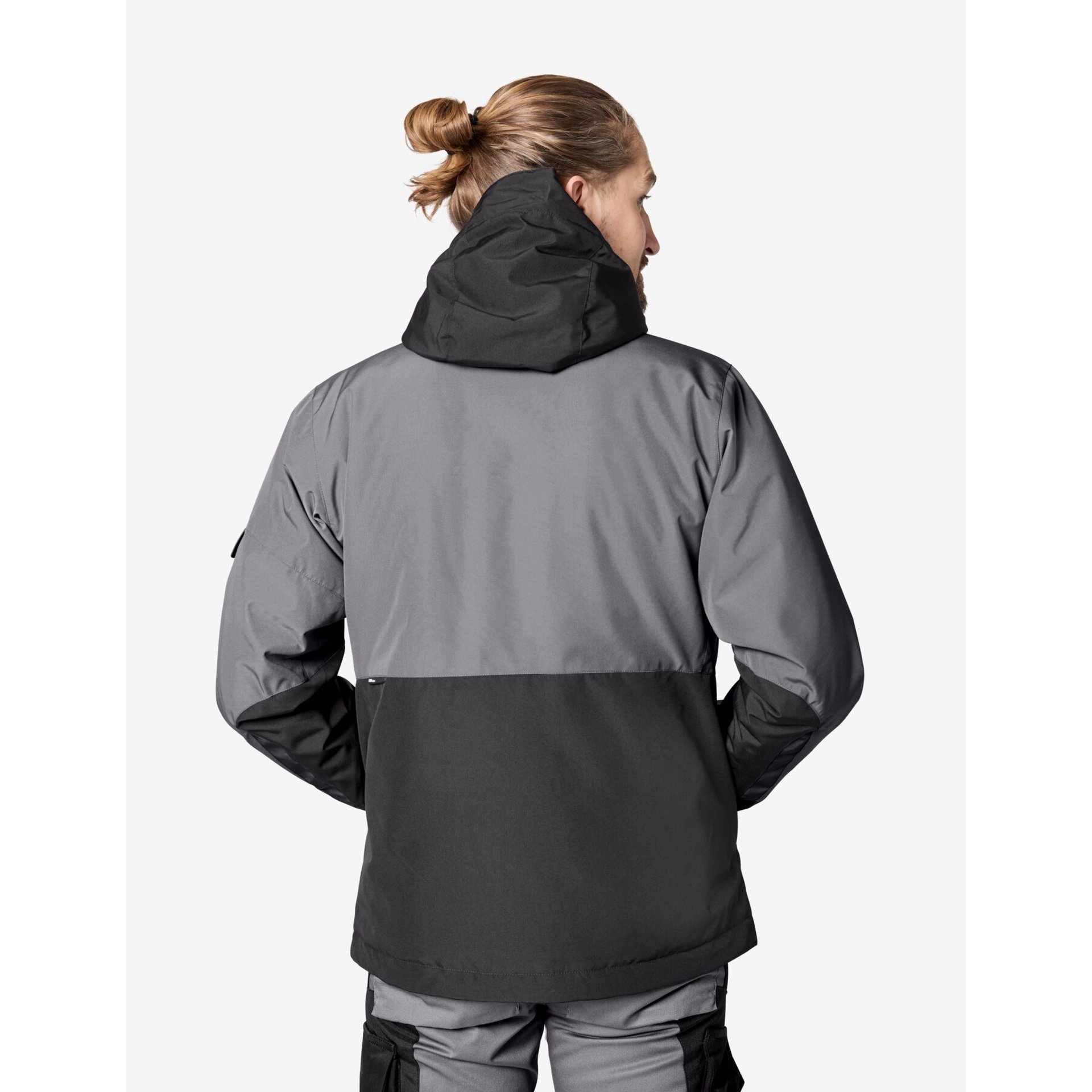 GEORG Arbeitsjacke Primaloft grau-schwarz L
