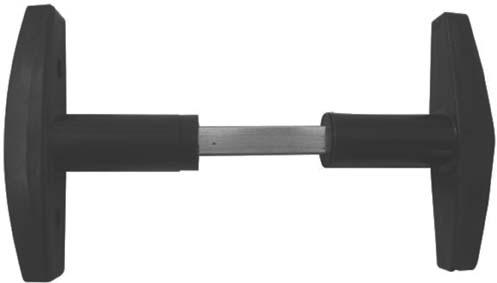 Bever Kipptorschloss-Olivengarnitur, 8407,VK 8, Leichtmetall schwarz lackiert