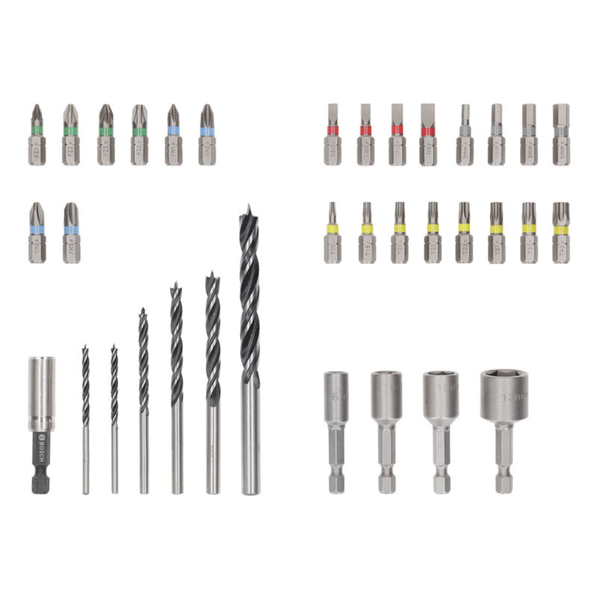 Extra Hard Schrauberbit- und PRO Wood Bohrer-Set, 35-tlg.
