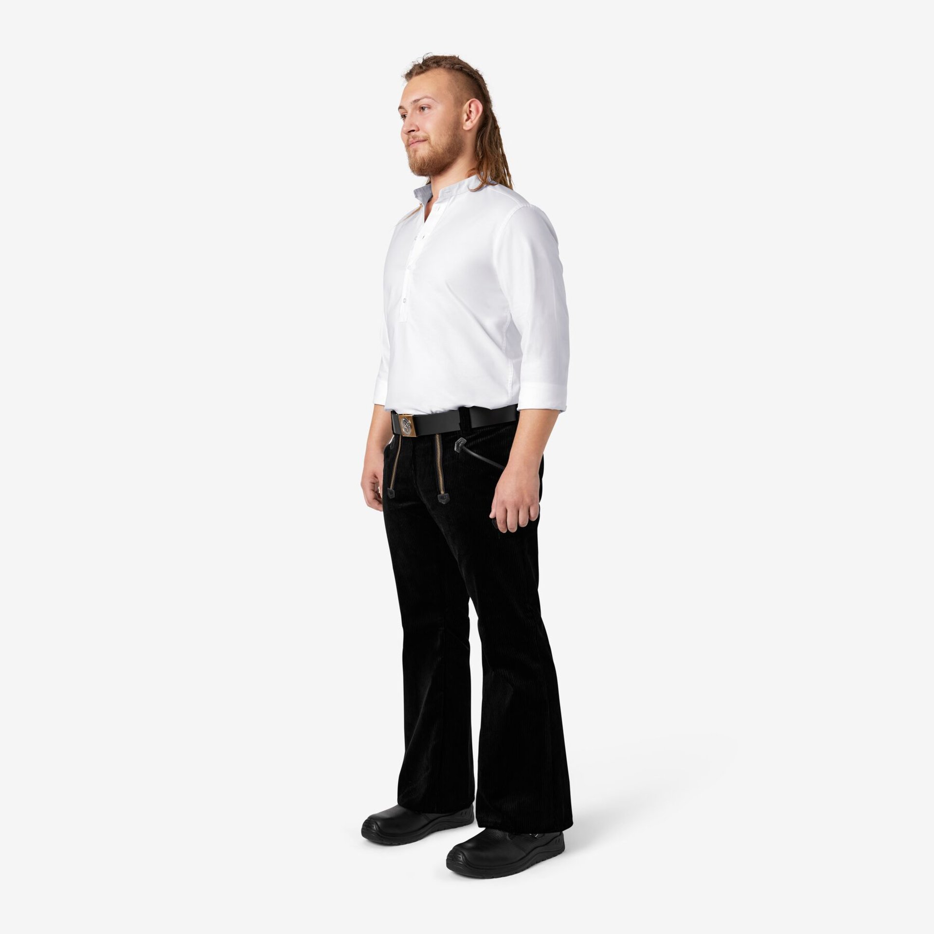 MICHAEL Zunfthose Trenkercord  Dreidraht schwarz 84