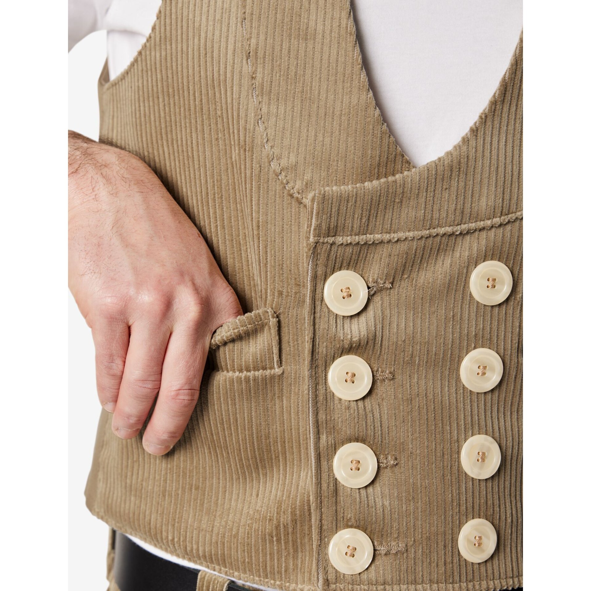 EMIL Zunftweste Trenkercord beige 102