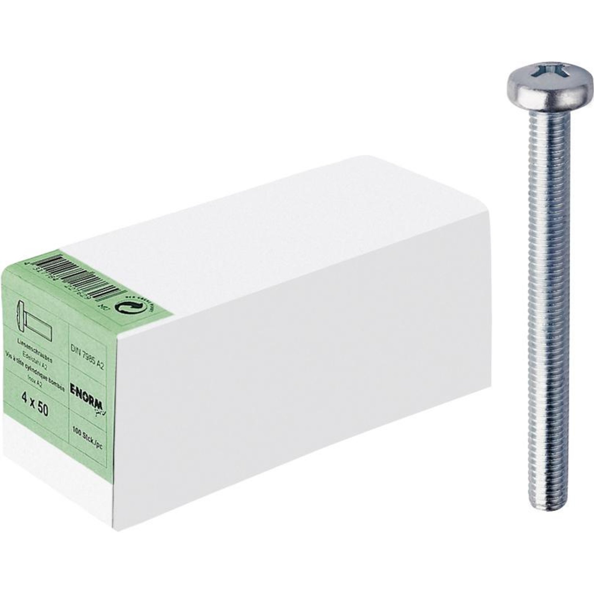 DIN 7985 Edelstahl A2 -H M4x10 HP E-NORMpro
