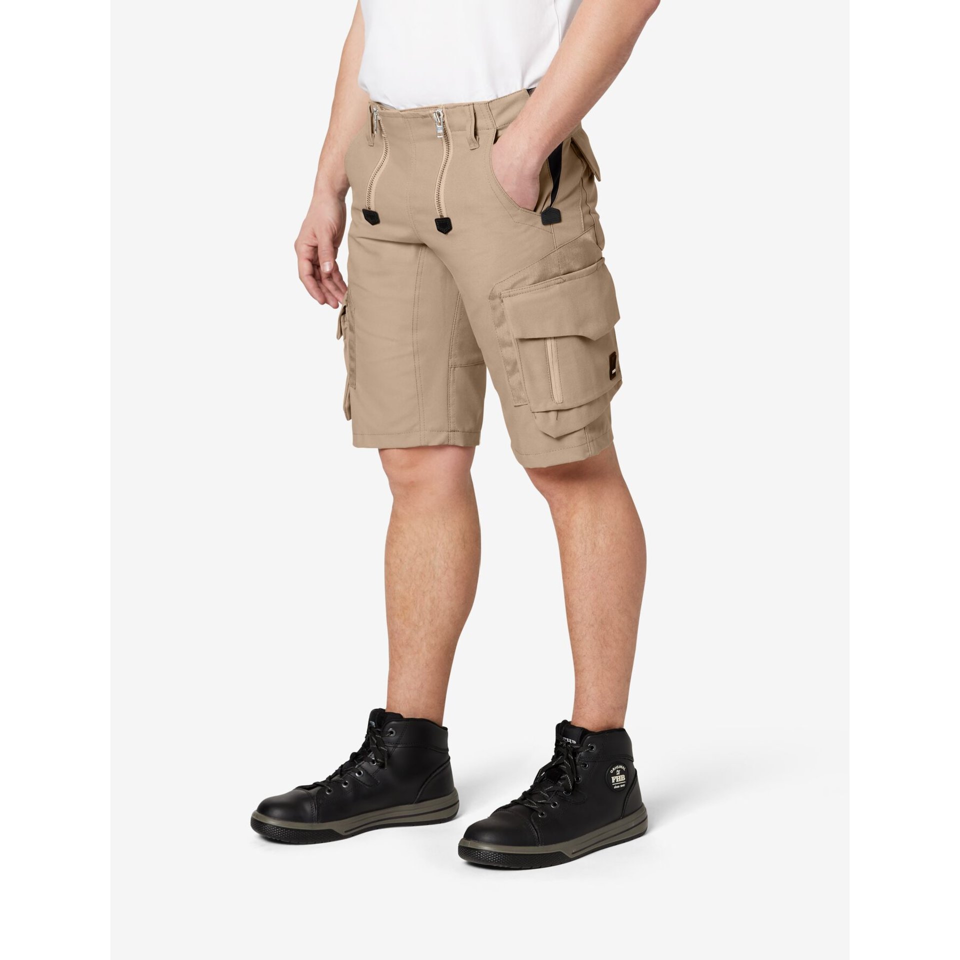 SASCHA Zunft-Bermuda Canvas beige 60