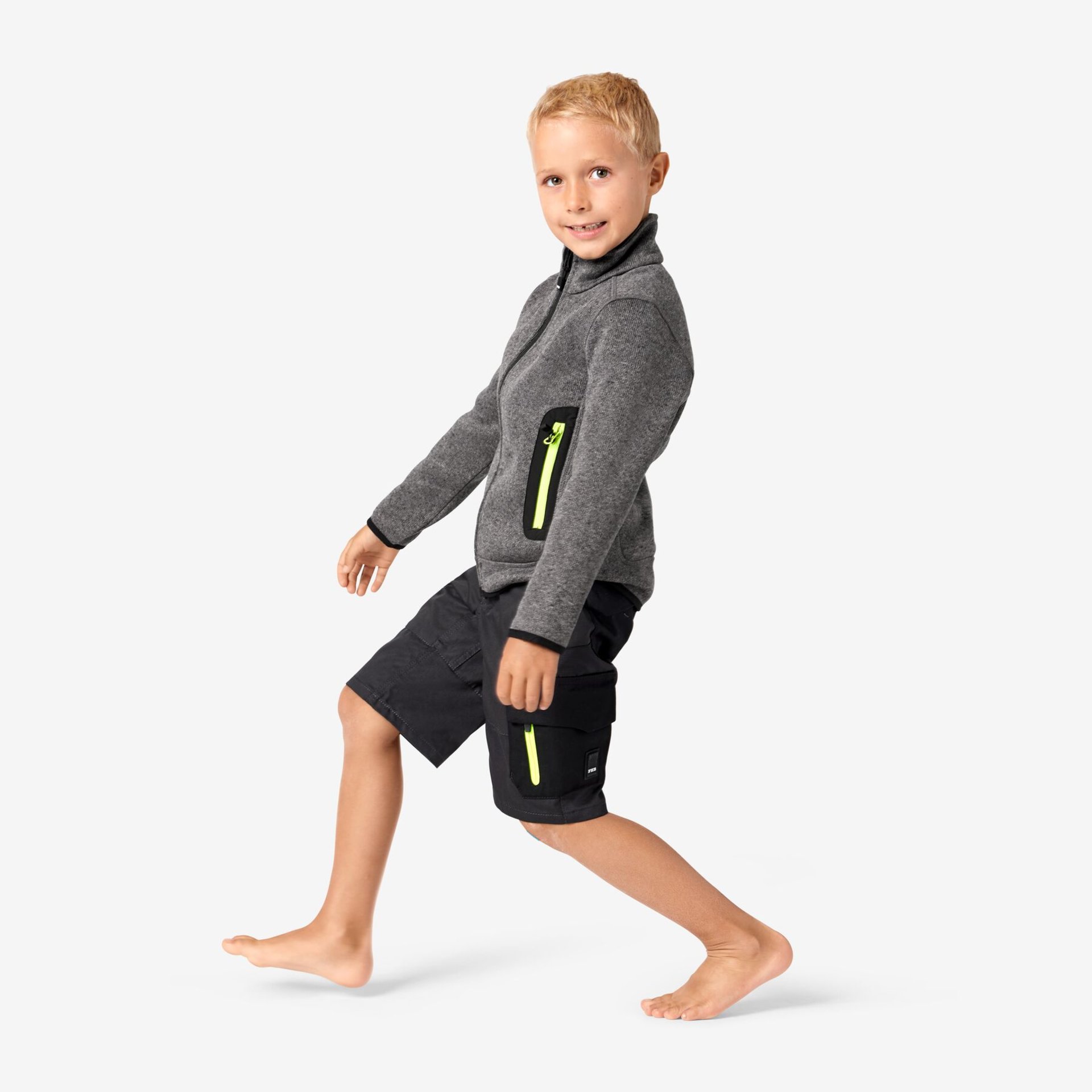 CHARLY Bermuda Kinder anthrazit-schwarz 158/164