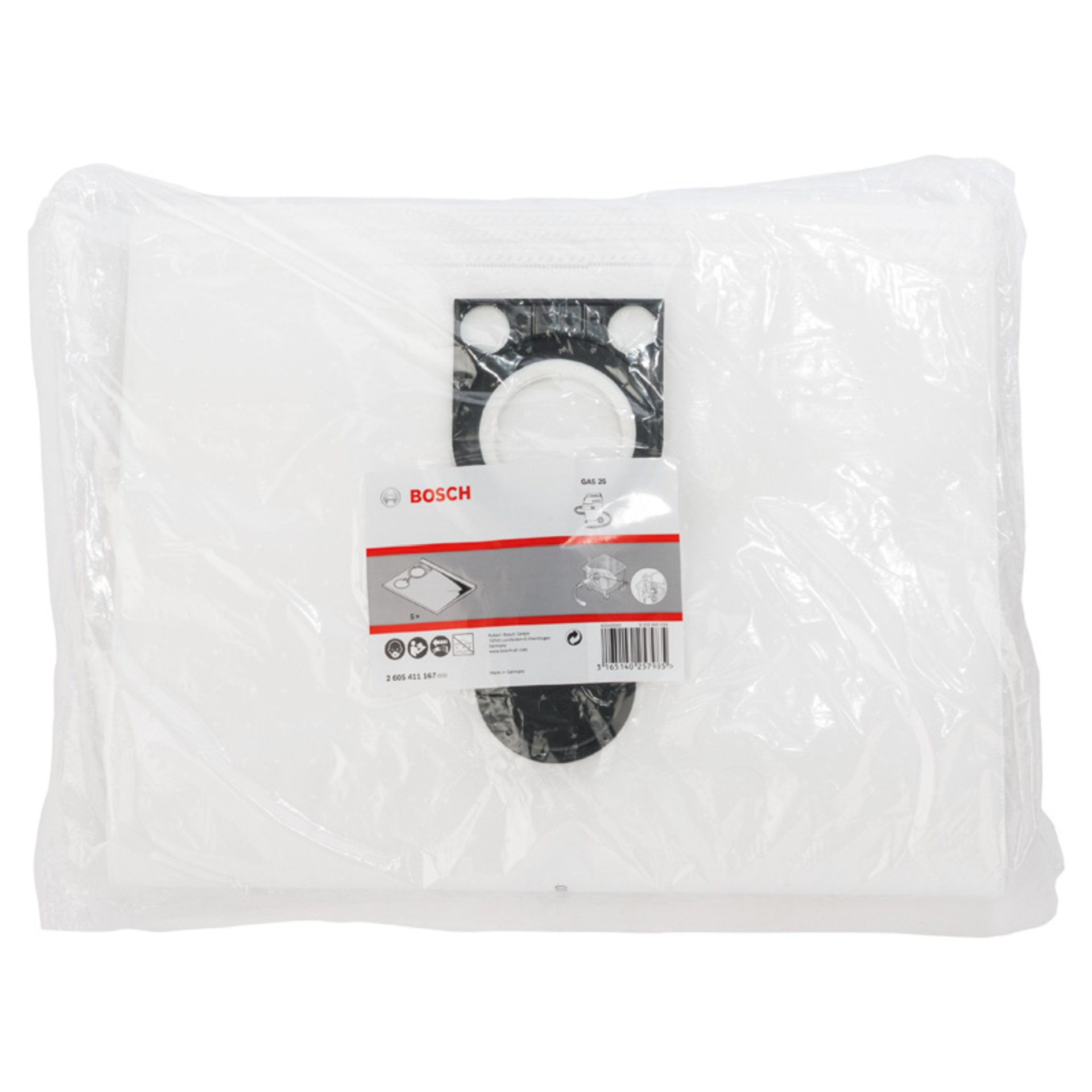 Vliesfilterbeutel, passend zu: GAS 25 L SFC Professional