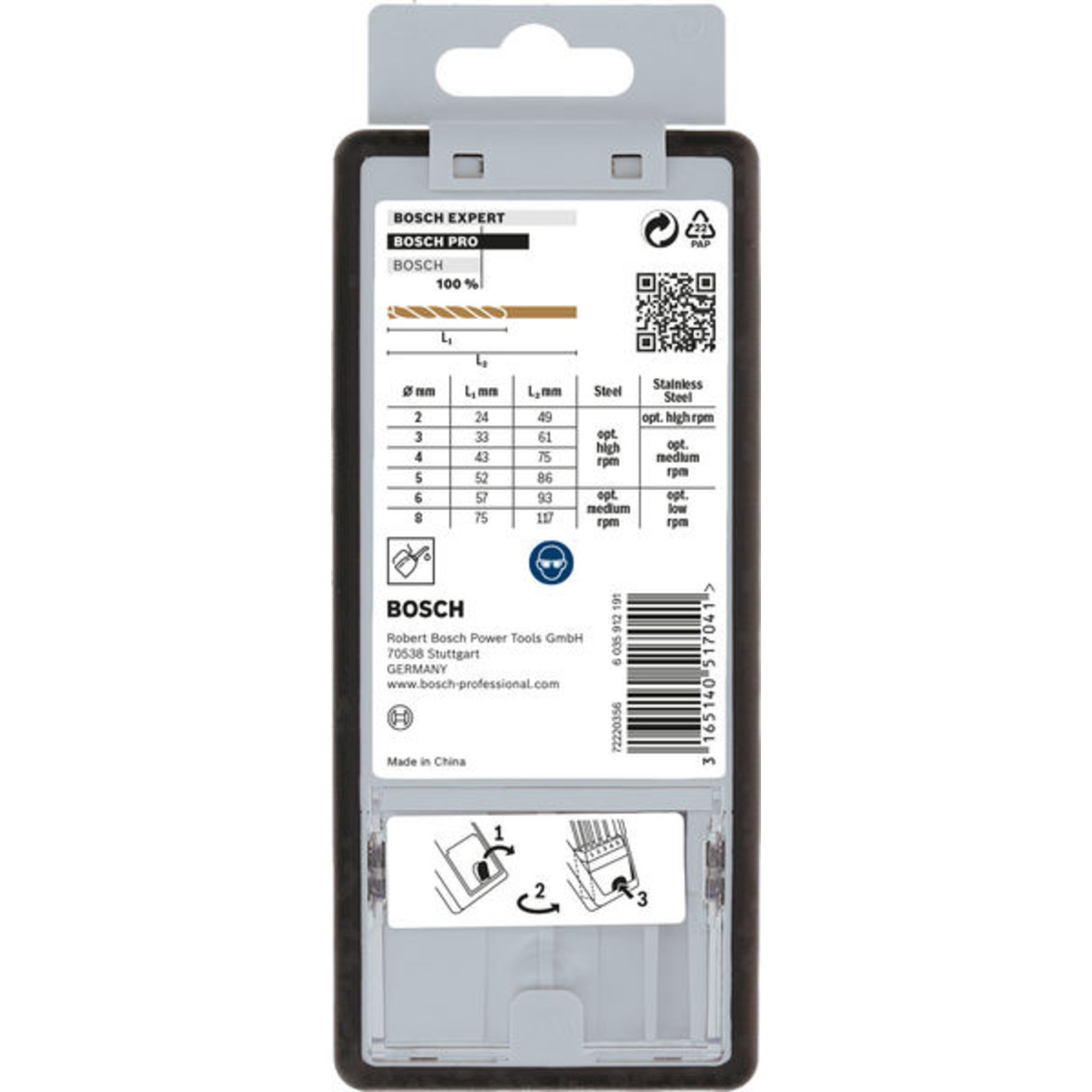 PRO Stainless Steel HSS-Co Spiralbohrer-Set, 6-tlg.