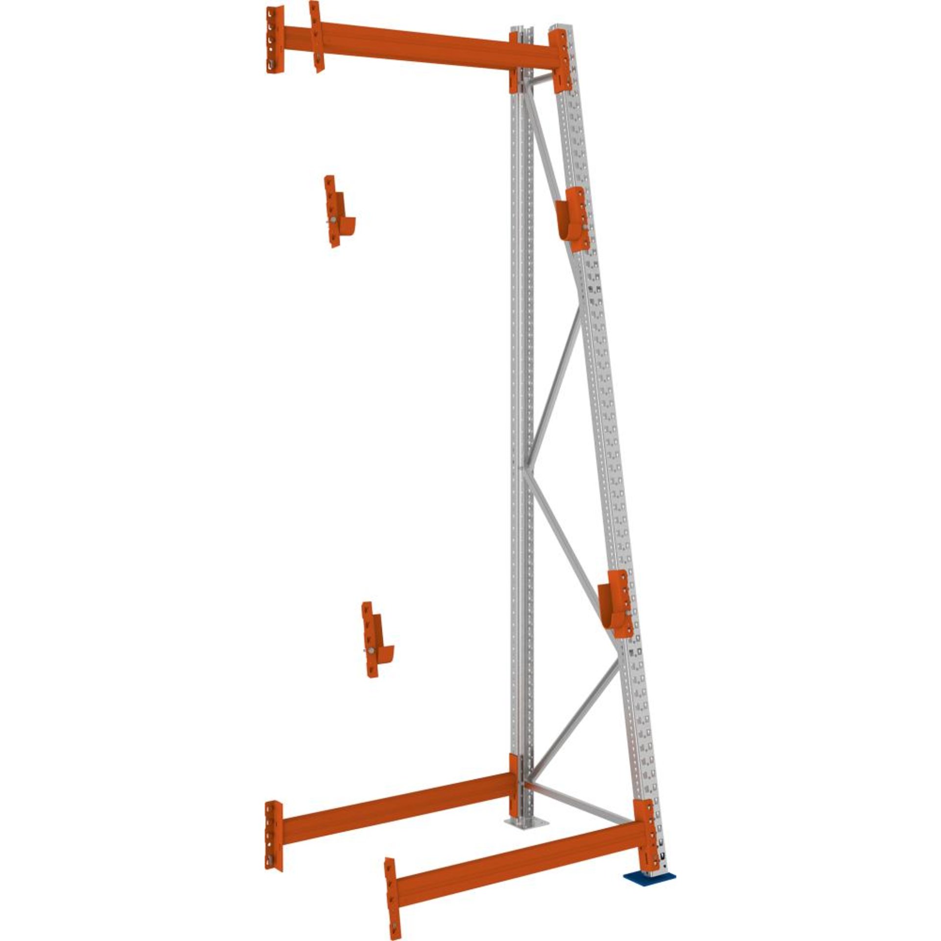A Ständer Kabeltrommel B1100xT900xH3300 mm Anbaufeld verzinkt Feldlast 1500kg