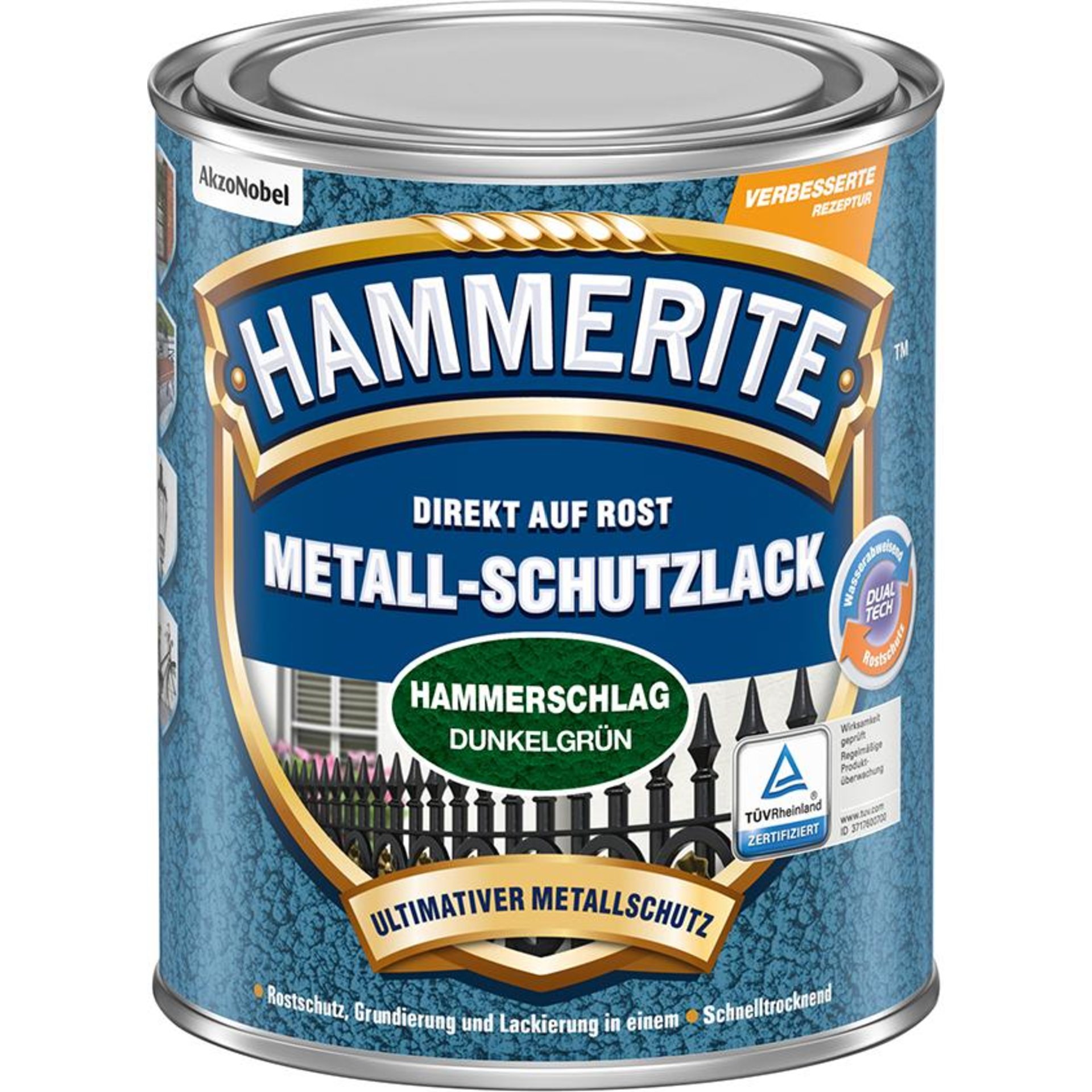 Metall-Schutzlack GL 750 ml dunkelgrün HAMMERITE
