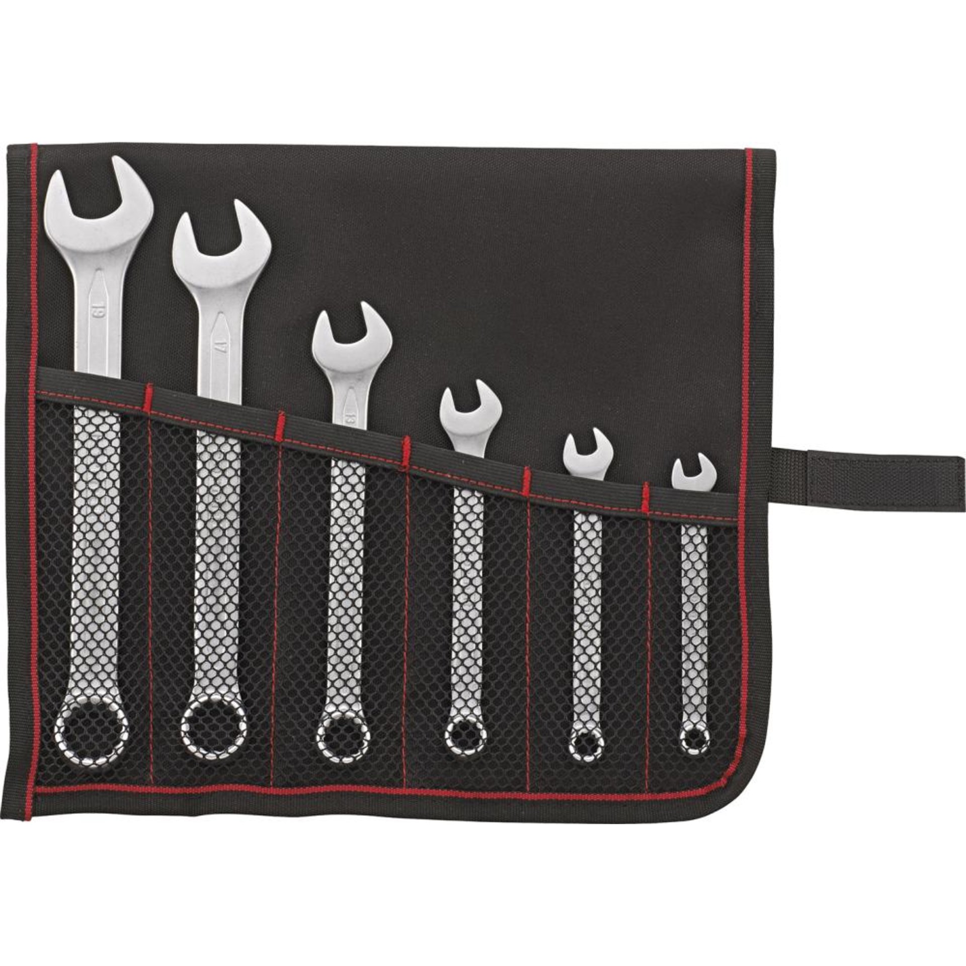 Ringmaulschlüssel-Satz DIN3113A 7-19mm 6-teilig in Rolltasche FORMAT