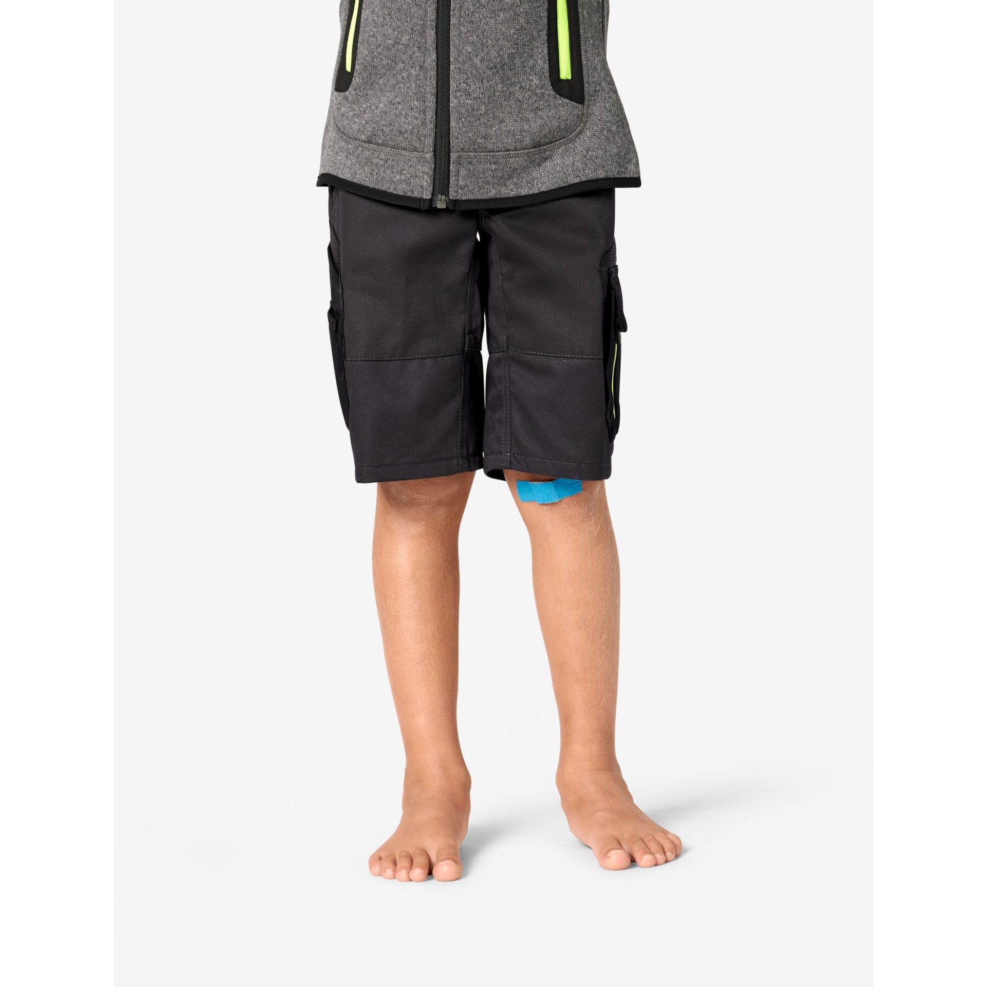 CHARLY Bermuda Kinder anthrazit-schwarz 158/164