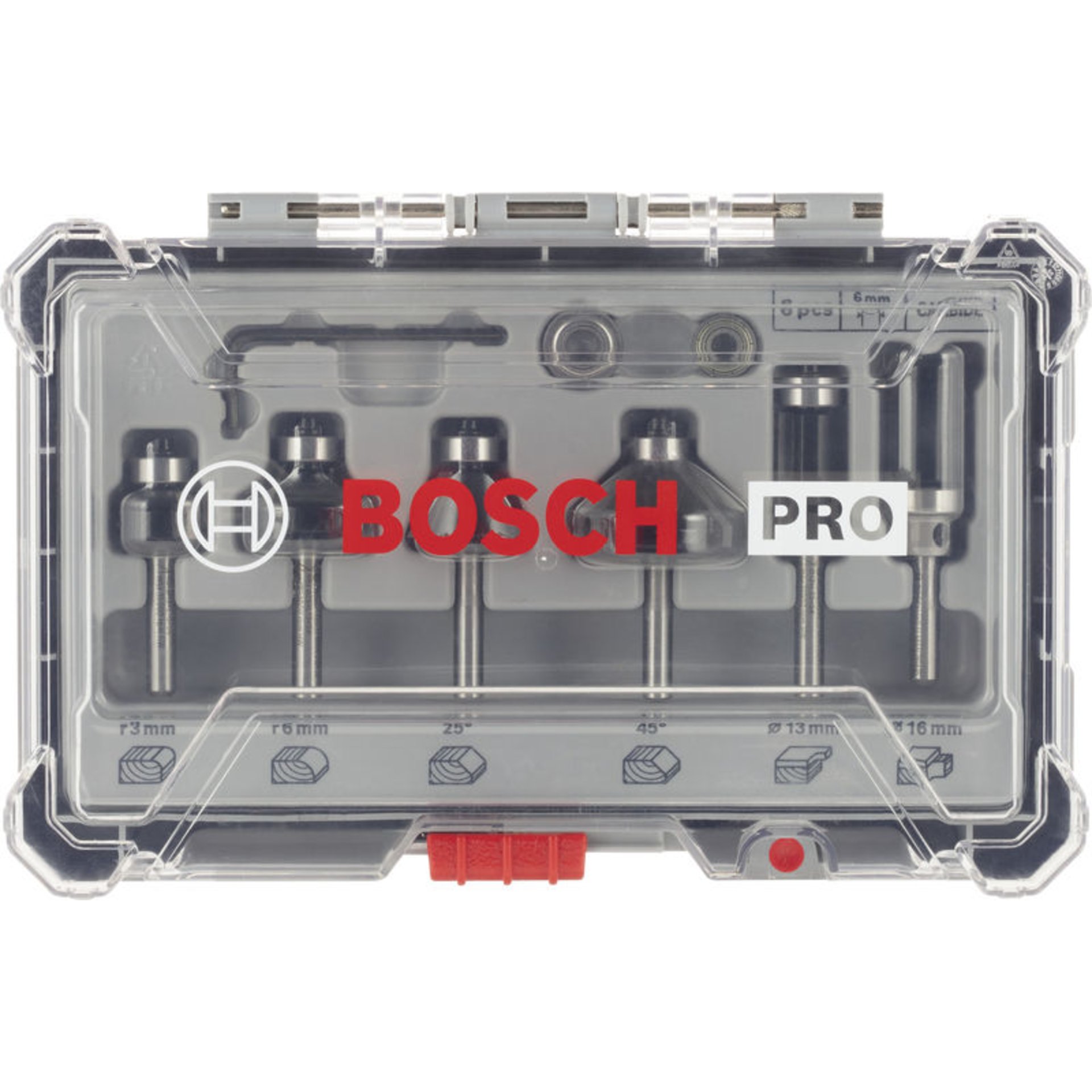 PRO Kantenfräser-Set, 6 mm, 6-tlg