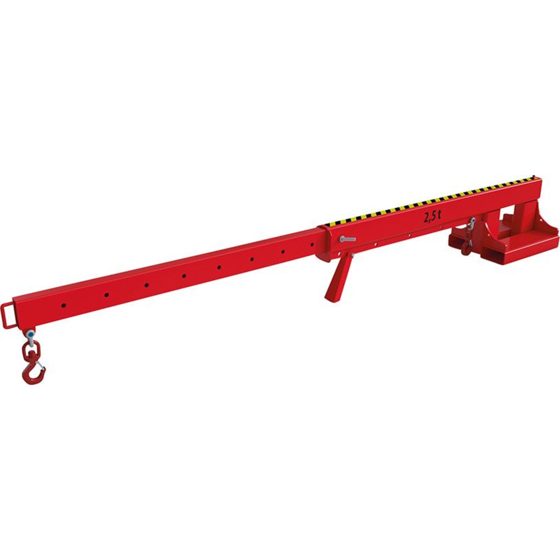 Teleskop-Lader KT 2,5 lackiert, Feuerrot 2160x490x480mm