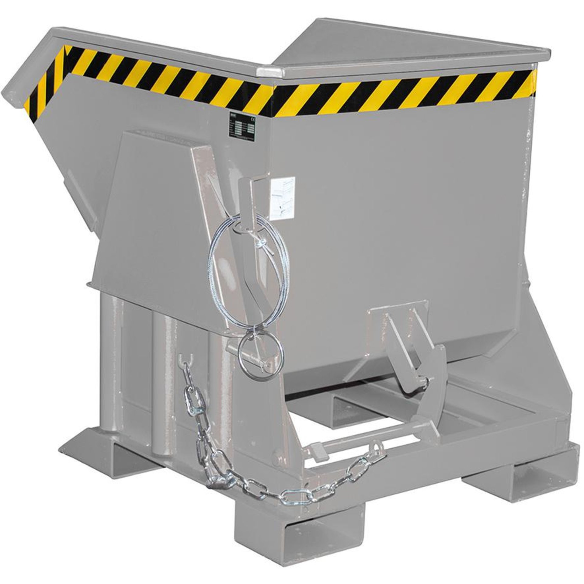 Kippbehälter BK 300 l B850xT1150xH945 mm RAL7005 Tragkraft 750kg