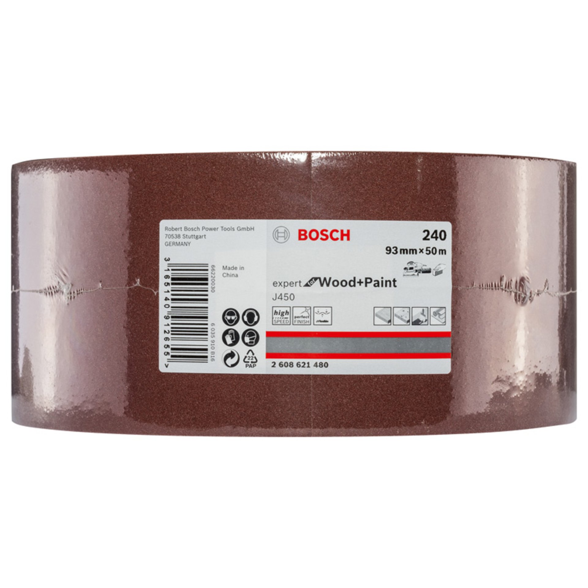Schleifblatt J450 Expert for Wood and Paint, 93 mm x 50 m, G240
