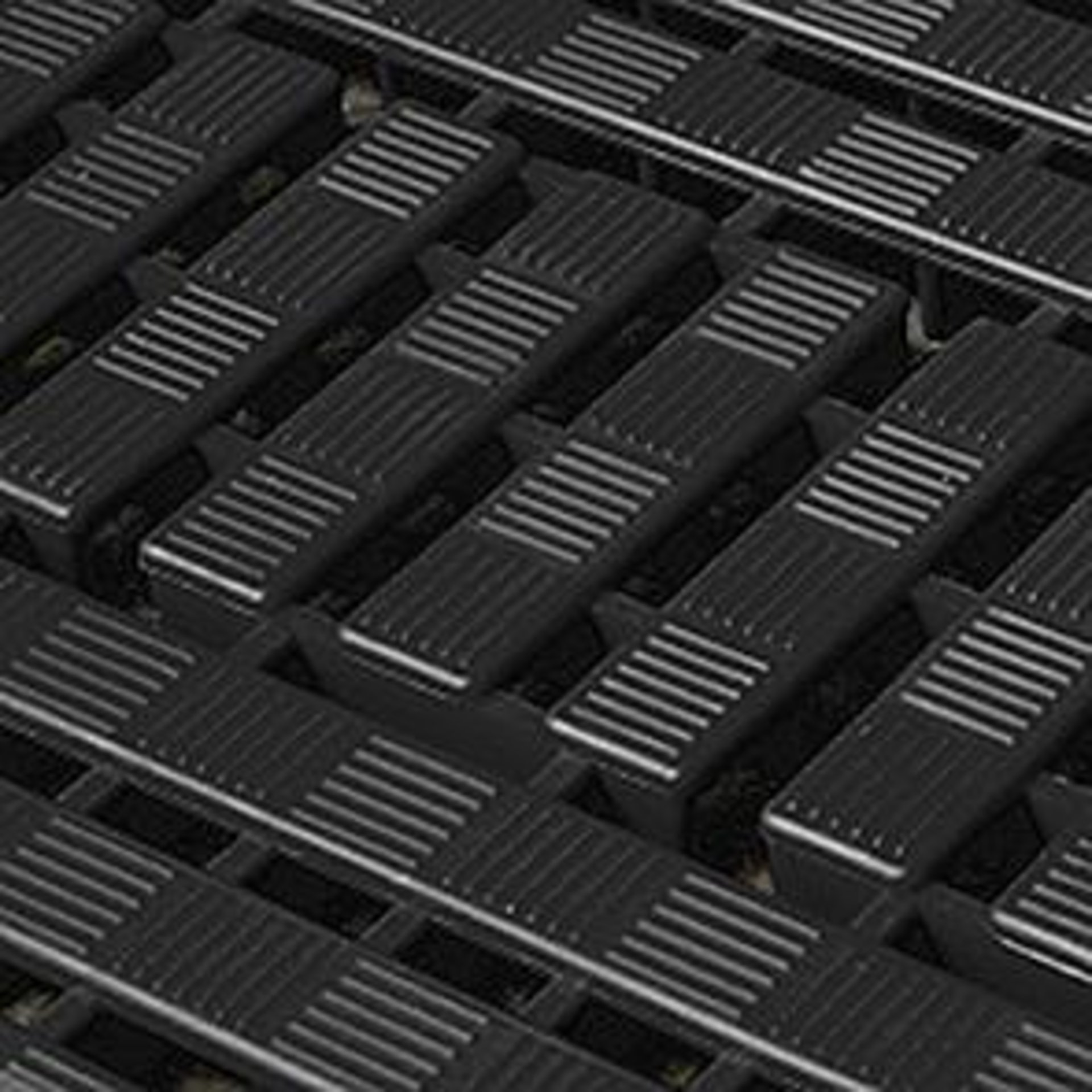 Bodenrost Work Deck schwarz B60xL120 cm Stärke 25 mm