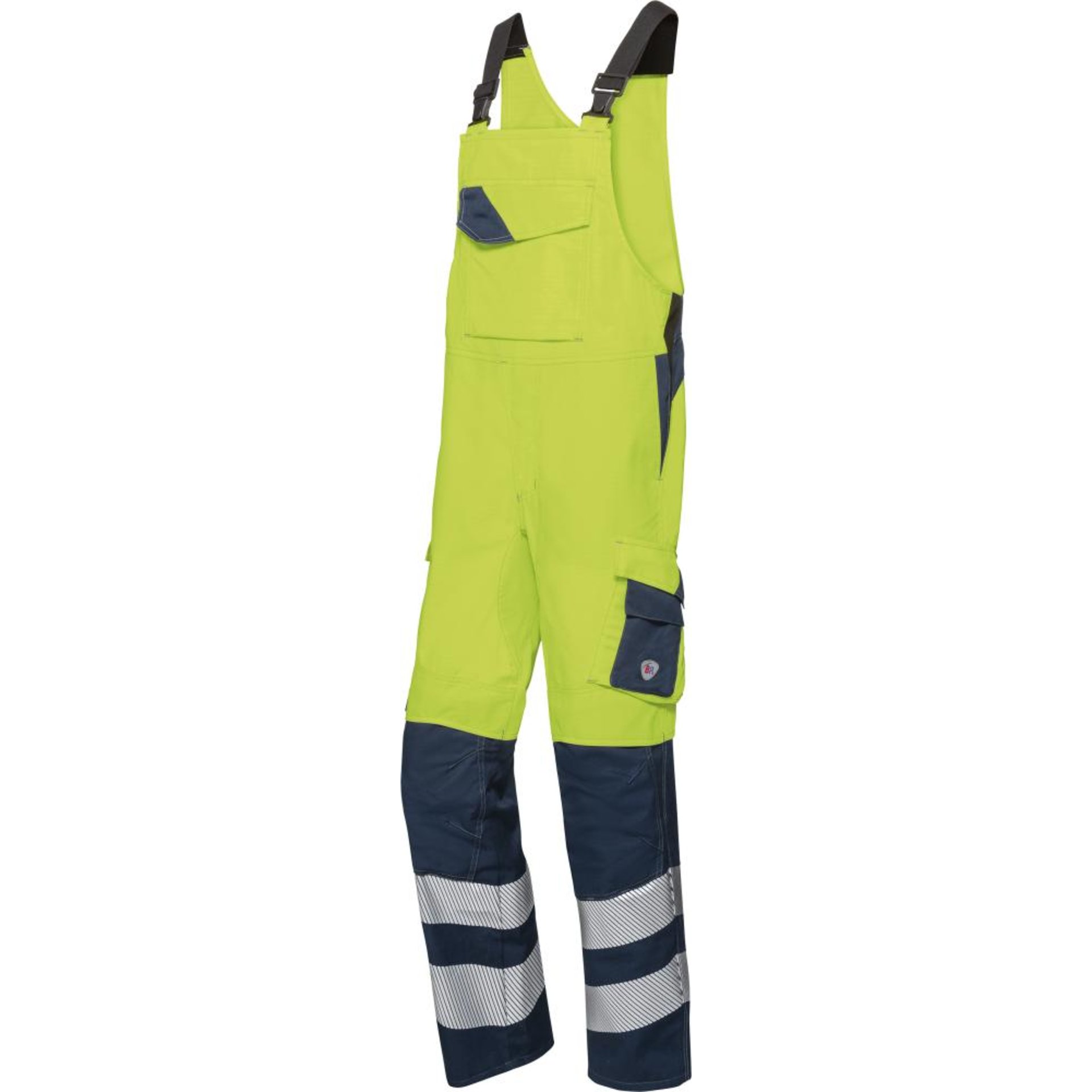 Latzhose 2237-590, warngelb/nachtblau, Gr.52l BP Multi Protect Plus