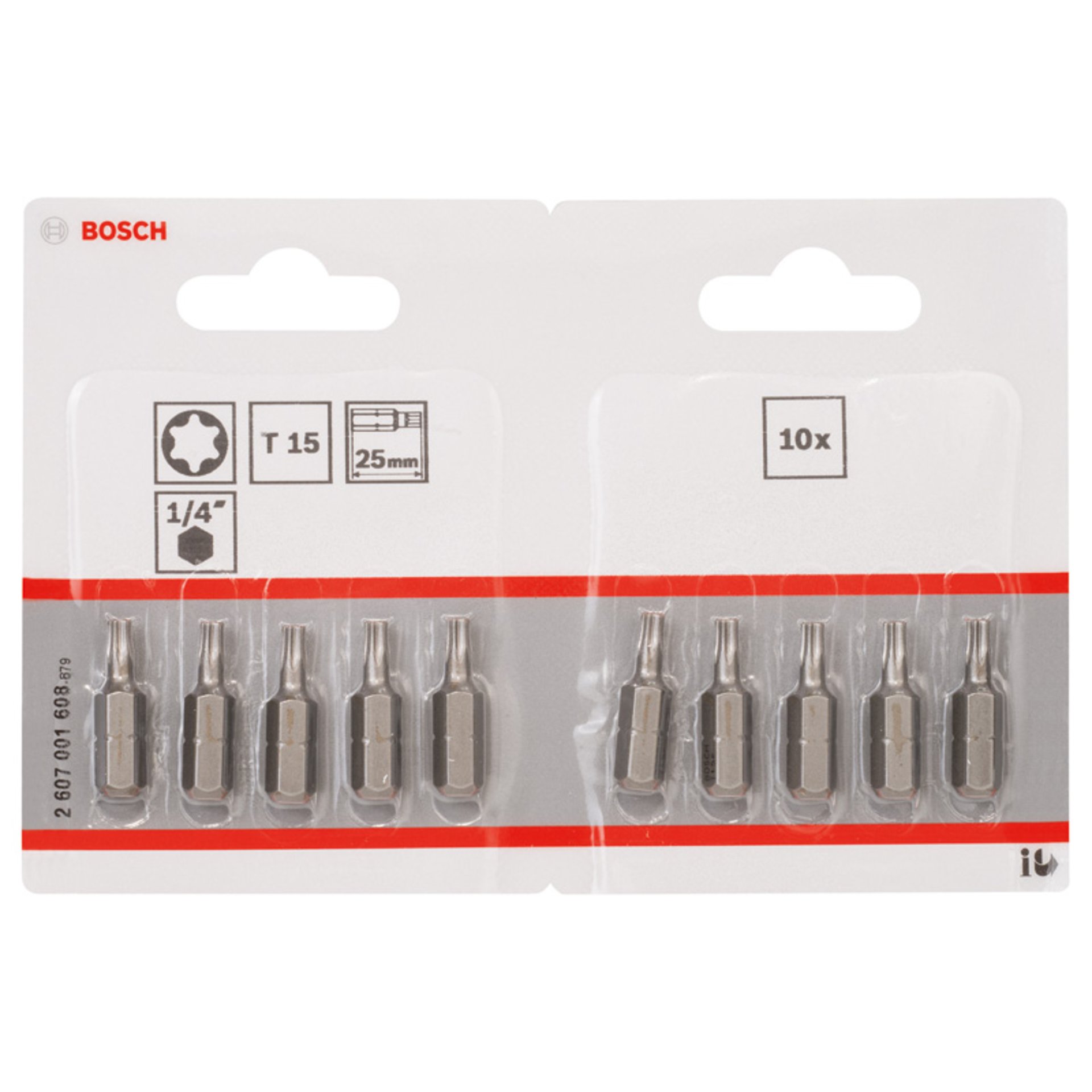 Schrauberbit Extra-Hart T15, 25 mm, 10er-Pack