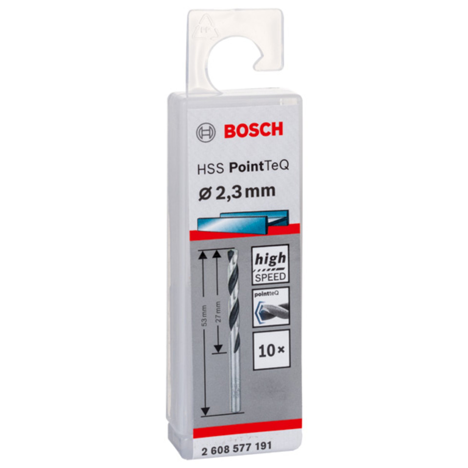 Metallspiralbohrer HSS PointTeQ, DIN 338, 2,3 mm, 10er-Pack