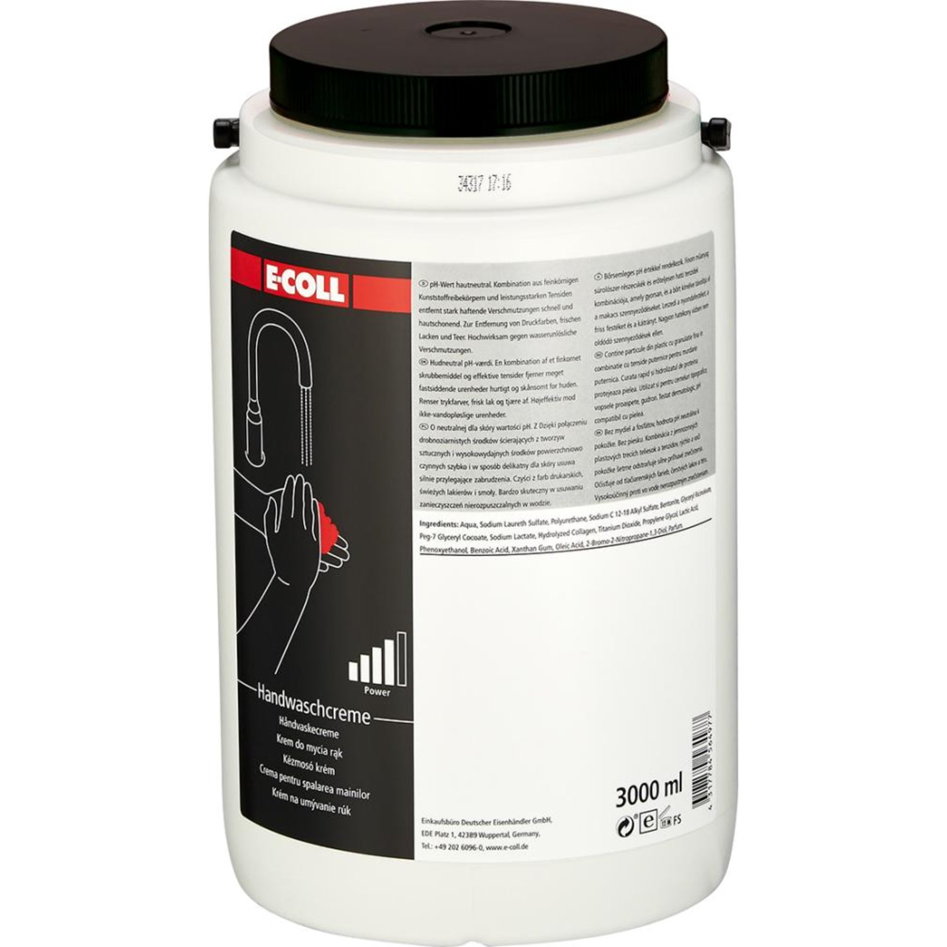 Handwaschcreme 3L Rundbehälter E-COLL