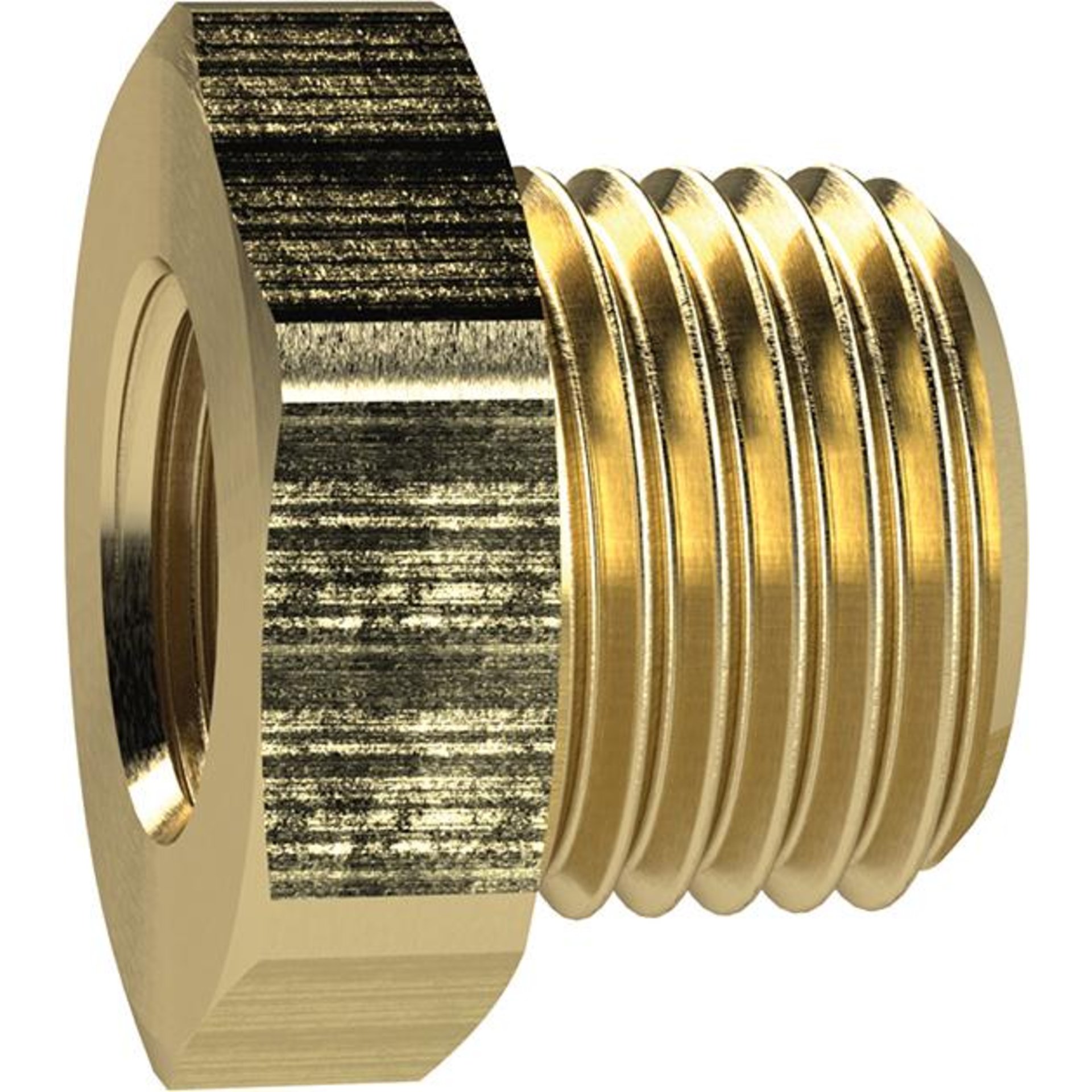Reduziernippel kurz, Messing, AG G1.1/4" , IG G 1", RIEGLER