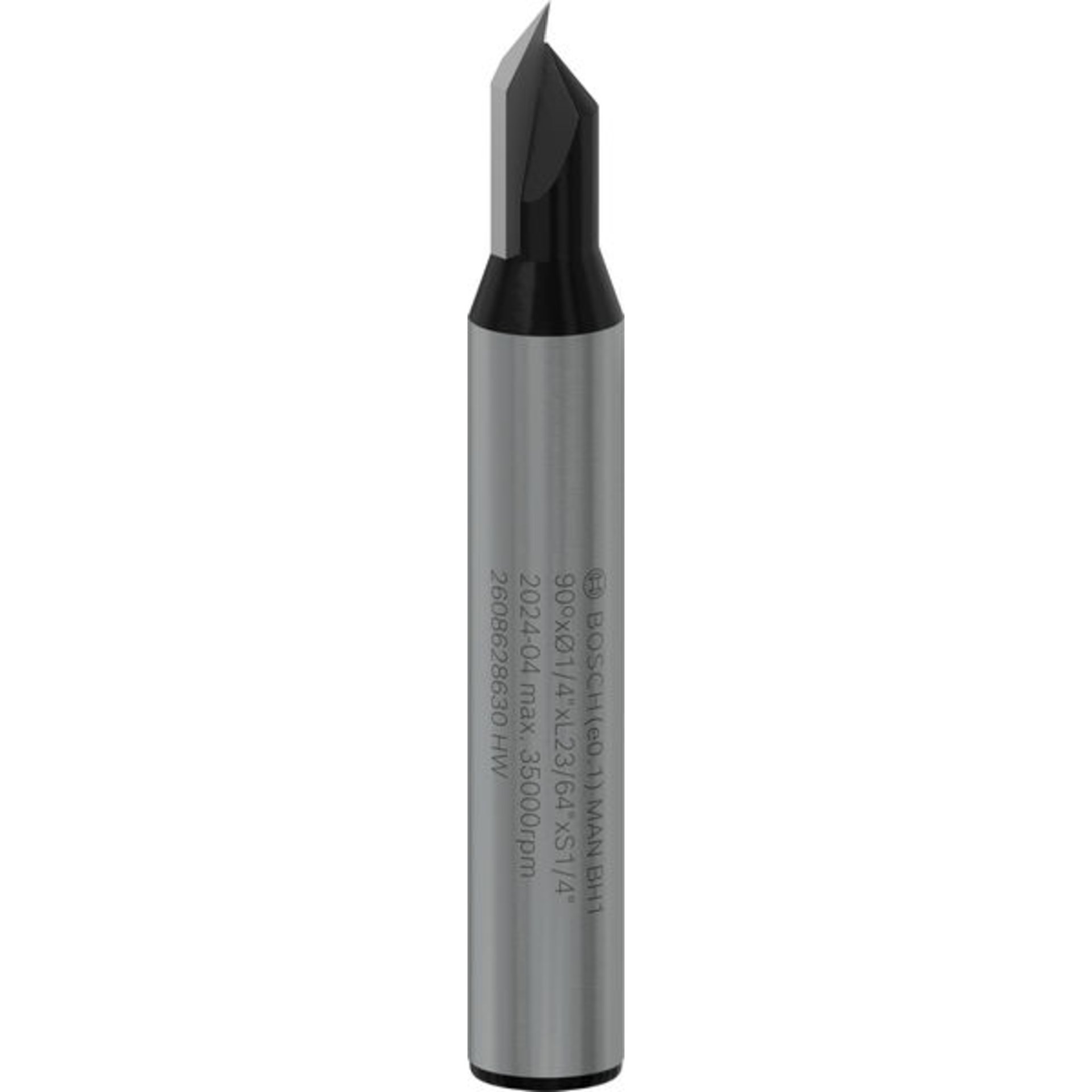 PRO V-Nutfräser, 90° x Ø 1/4“, Schaft 1/4“