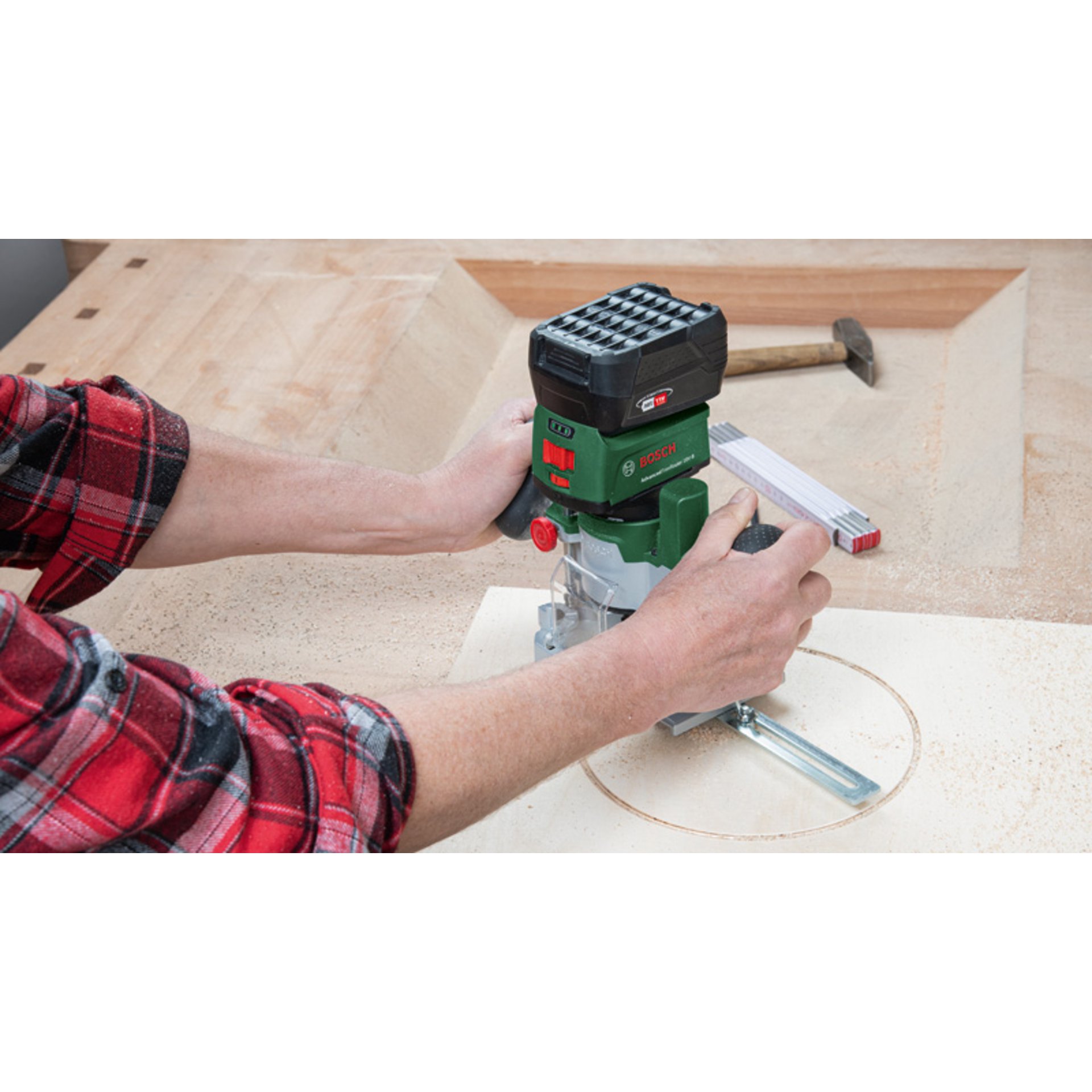 Akku-Fräse Router Combi Set