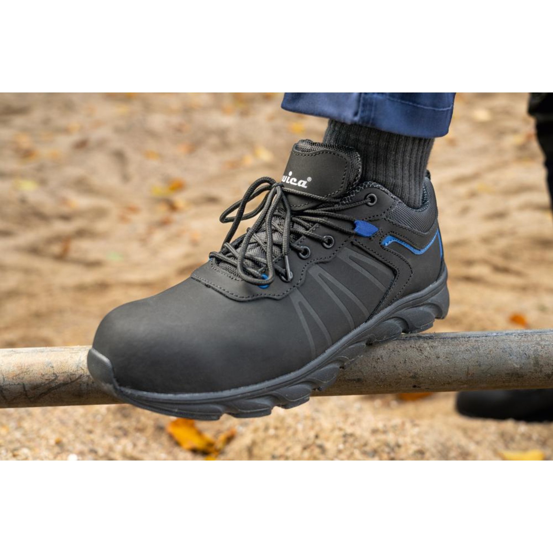 Halbschuh VEZZO Schwarz, Blau, S3 SRC Gr.42 WICA
