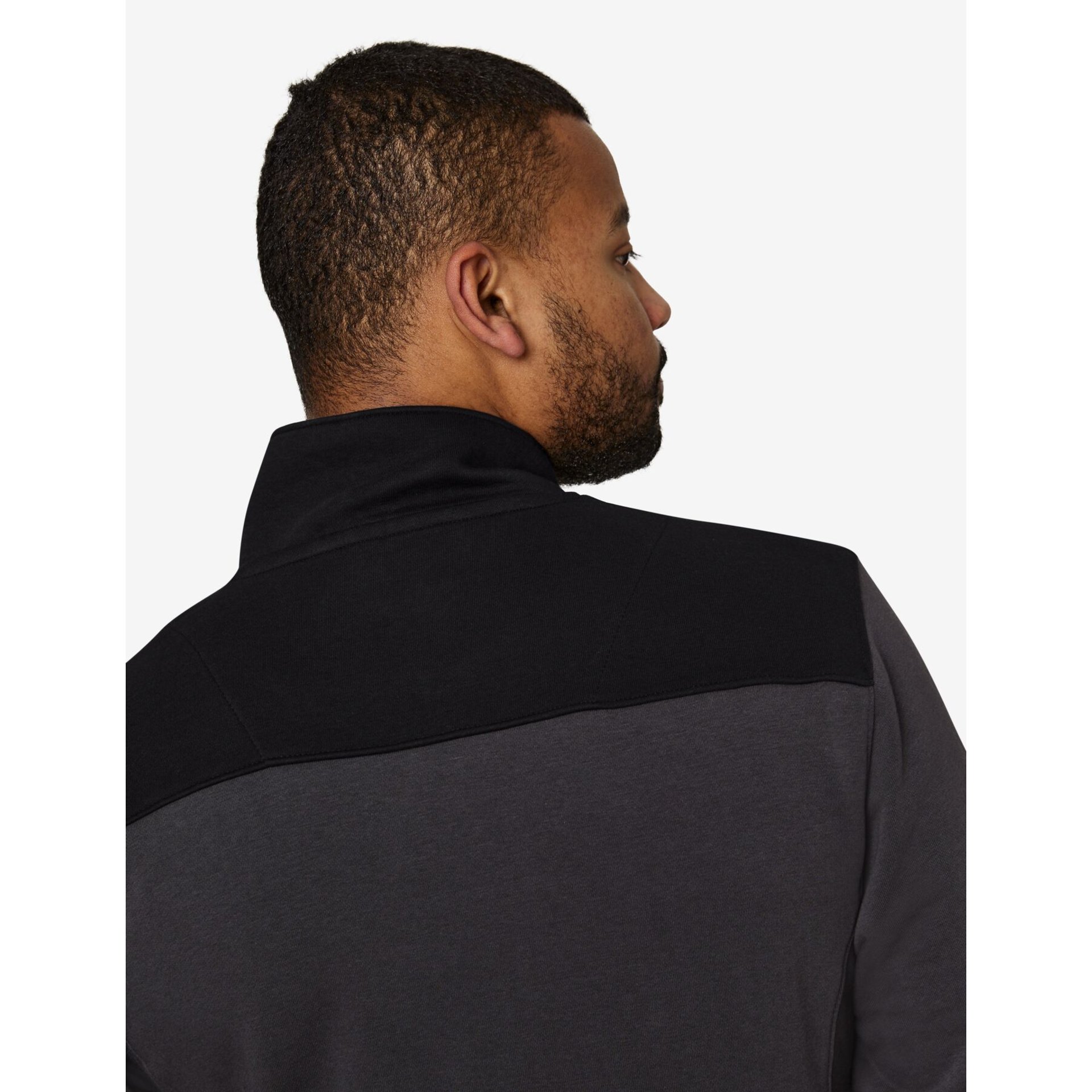 ROB Zip-Sweatshirt unisex anthrazit-schwarz 2XL