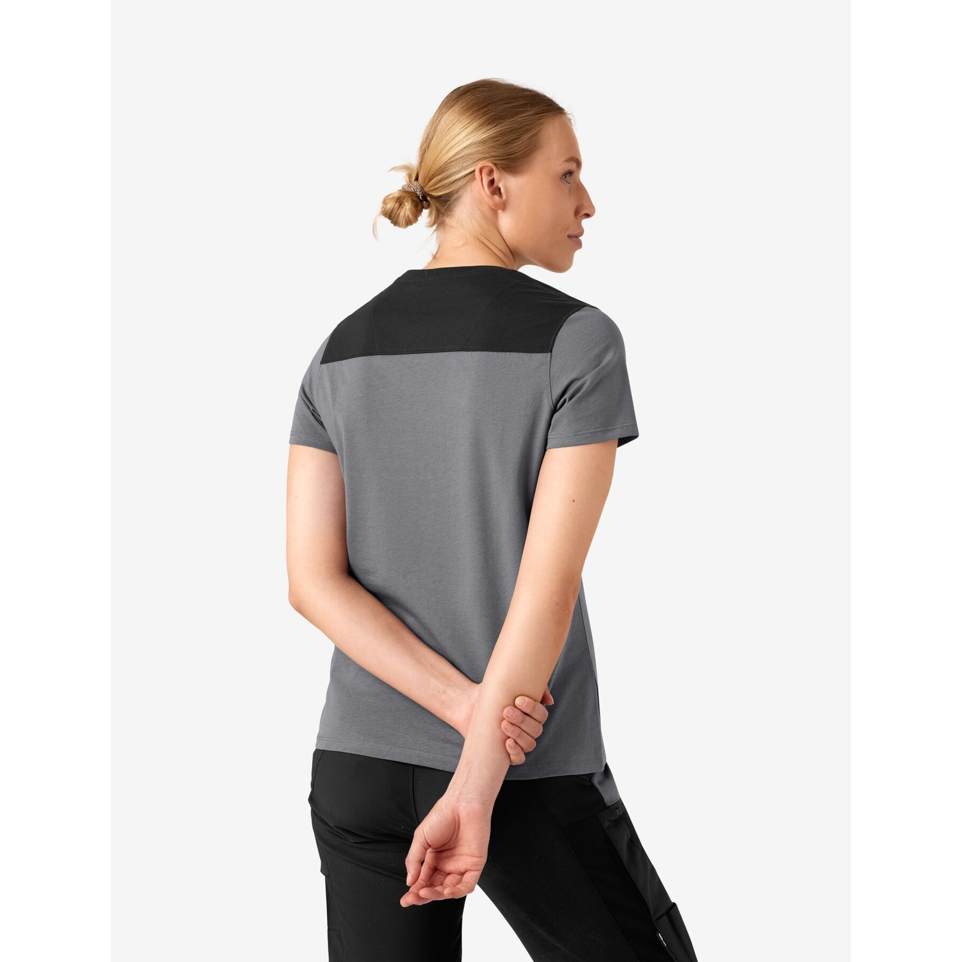 KIRA T-Shirt Damen grau-schwarz XL
