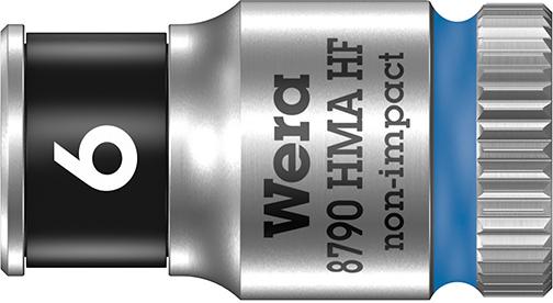 Wera Steckschlüsseleinsatz mit Haltefunktion 6-kant lang 1/4" 6x mm