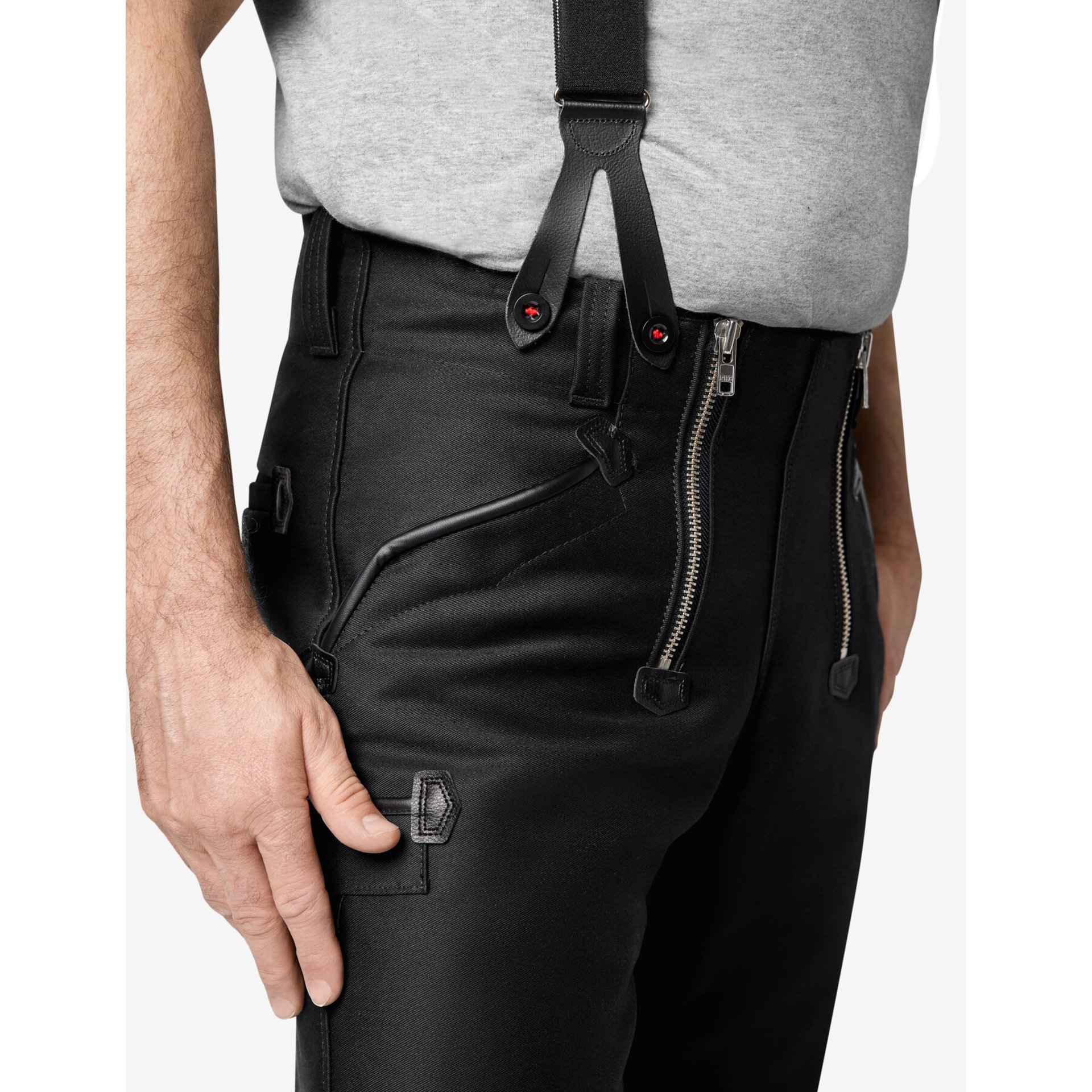 ANTON Zunfthose Zwirn-Doppel-Pilot schwarz 86