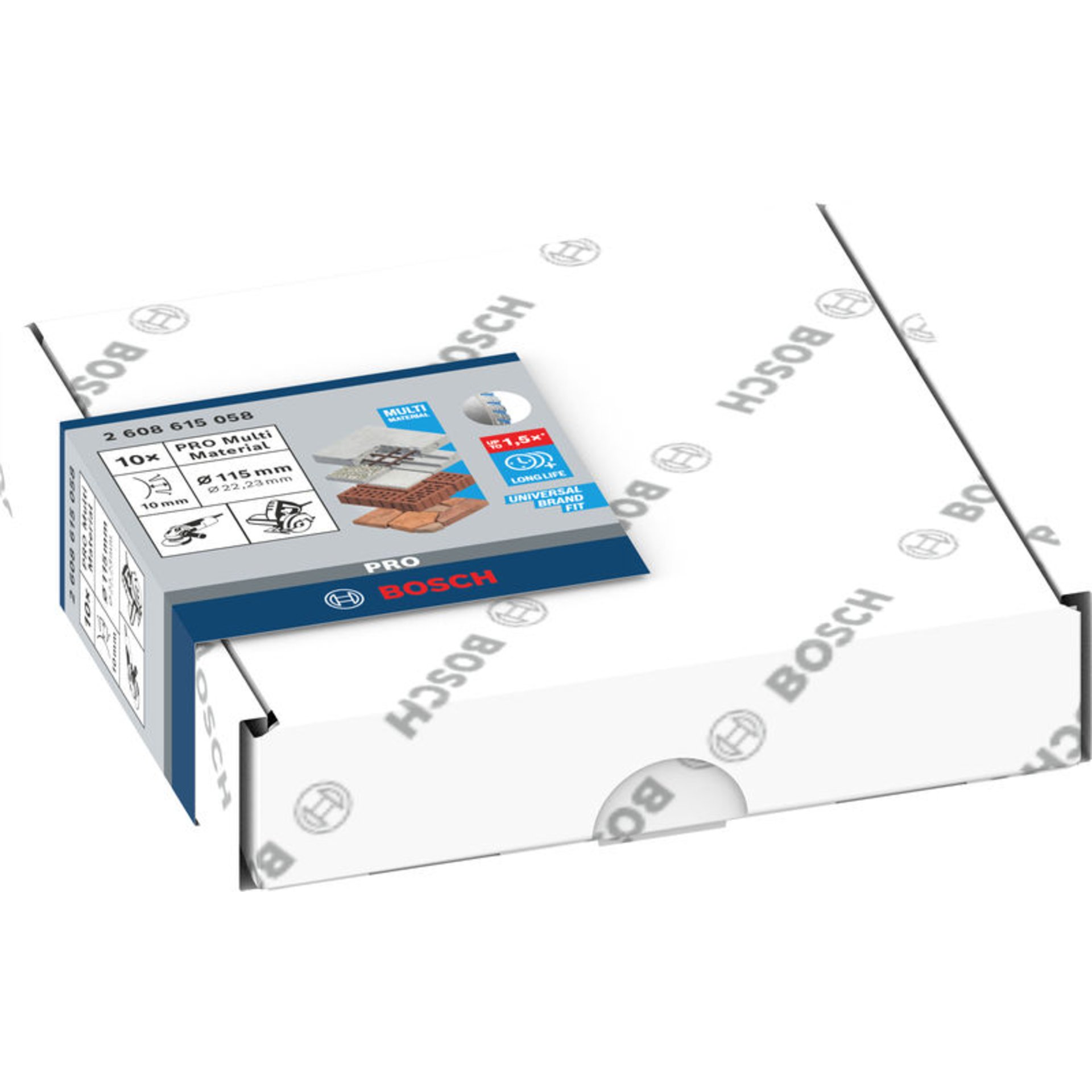 PRO Multi Material Diamanttrennscheibe, 115 x 22,23 mm, 10-tlg.