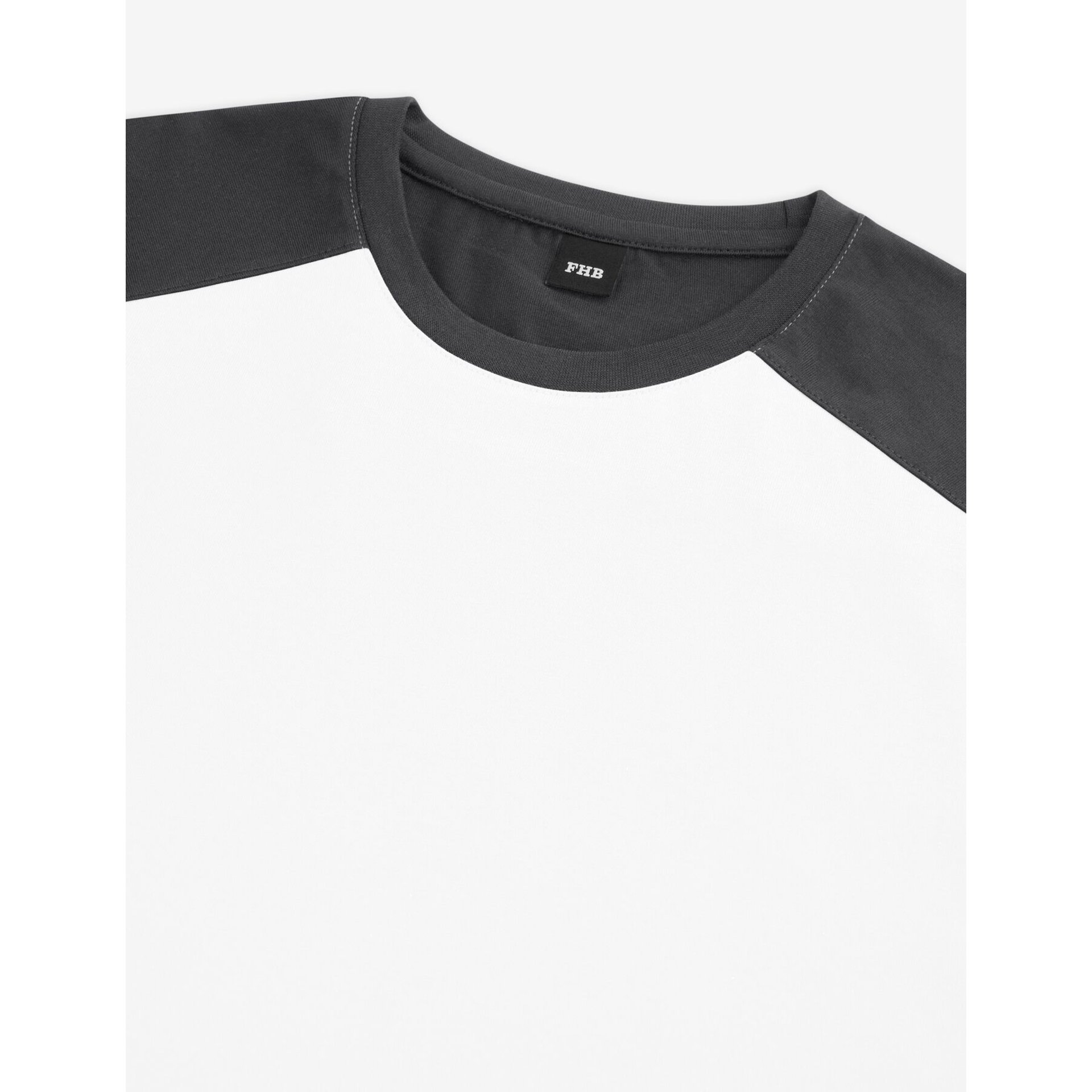 MARC T-Shirt zweifarbig weiß-anthrazit Gr. 2XL