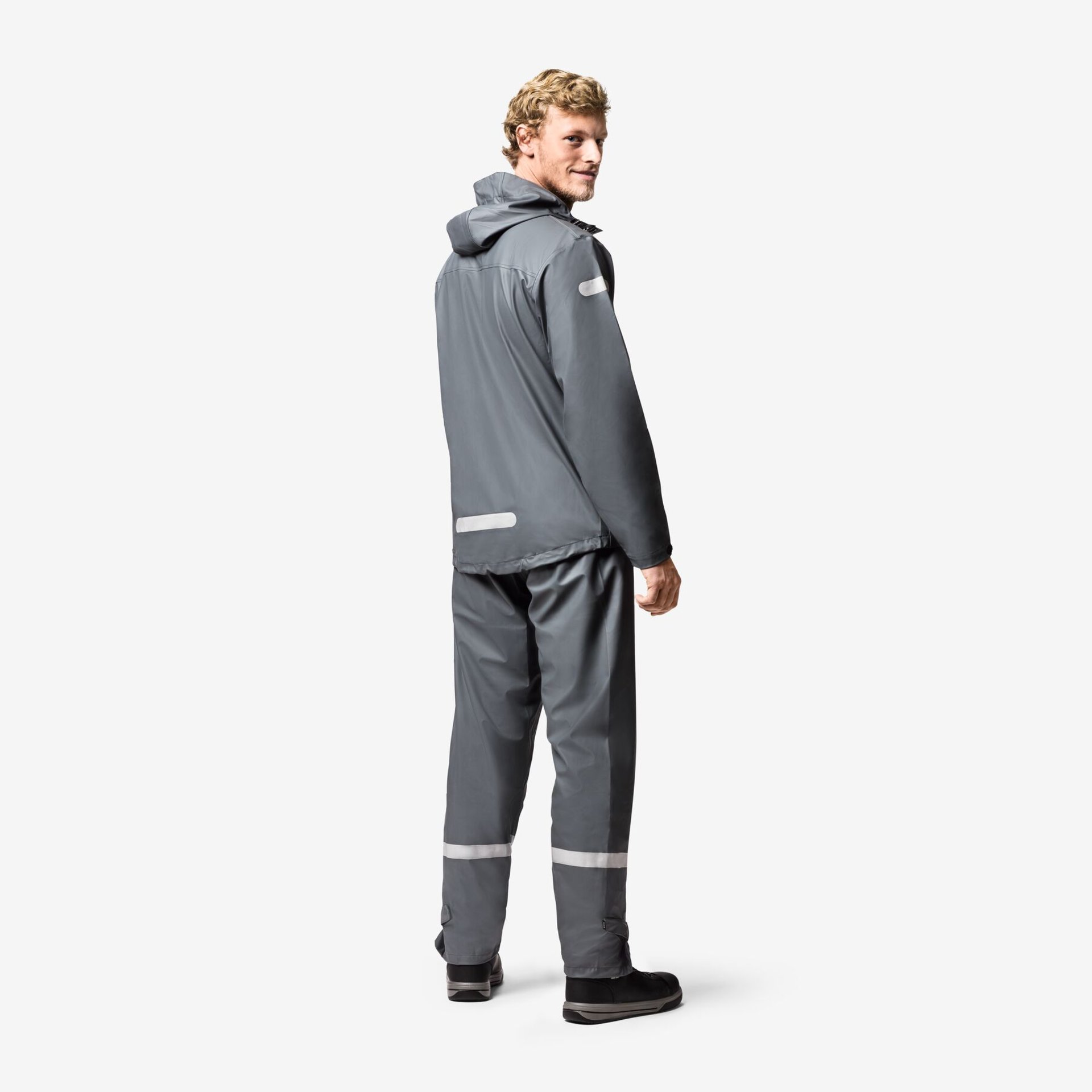 BENJAMIN PU-Stretch-Regenhose EN 343 anthrazit M