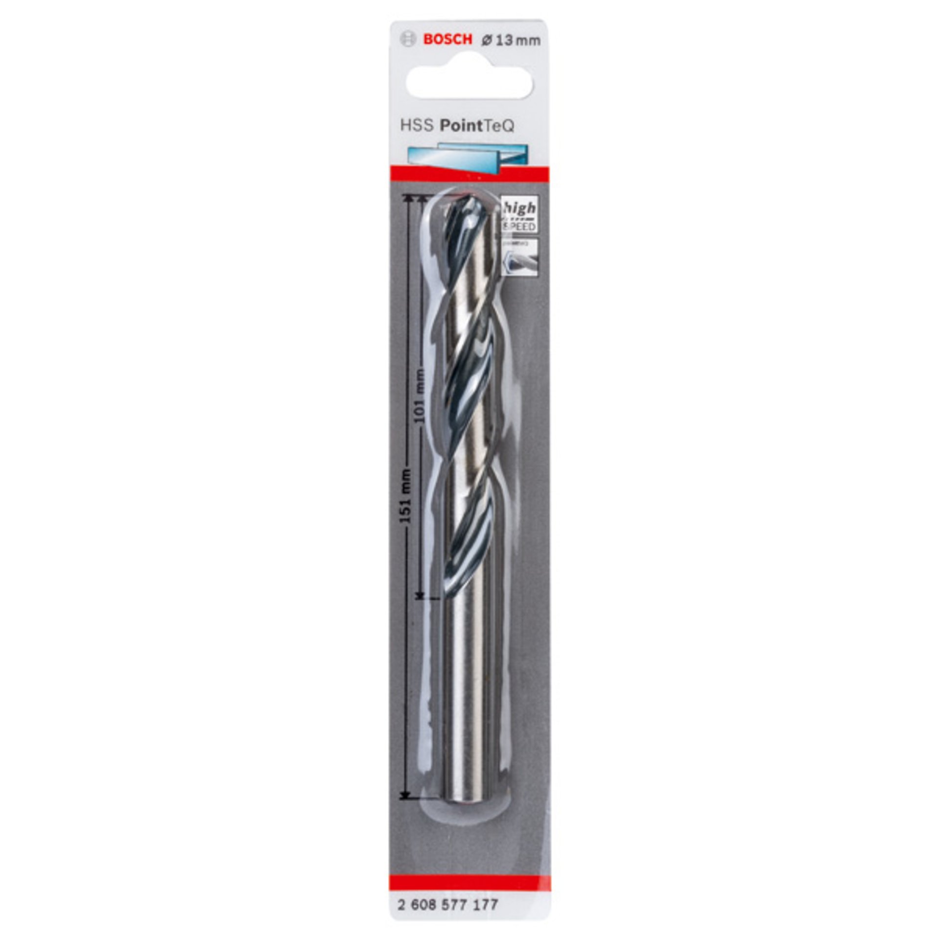 Metallspiralbohrer HSS PointTeQ, DIN 338, 13,0 mm, 1er-Pack