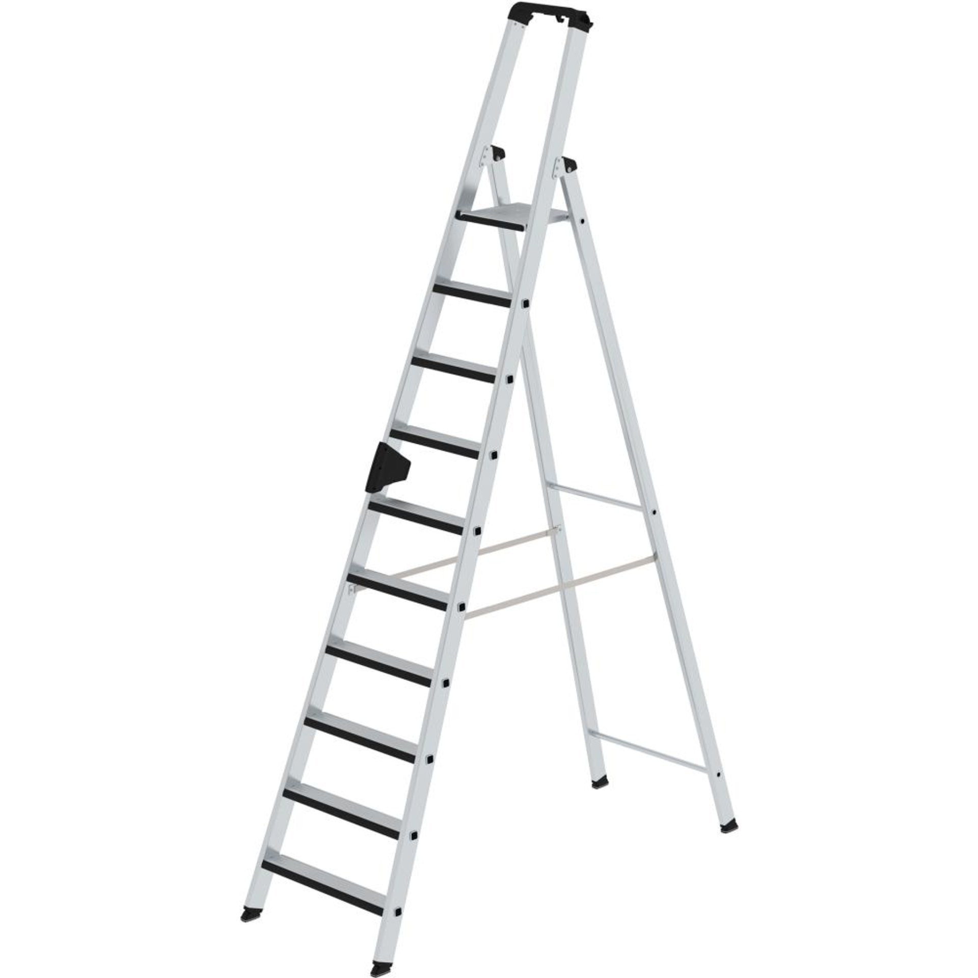 Alu-Stehleiter 10 Stufen relax-step Gesamthöhe 2,98 m Arbeitshöhe bis 3,85 m