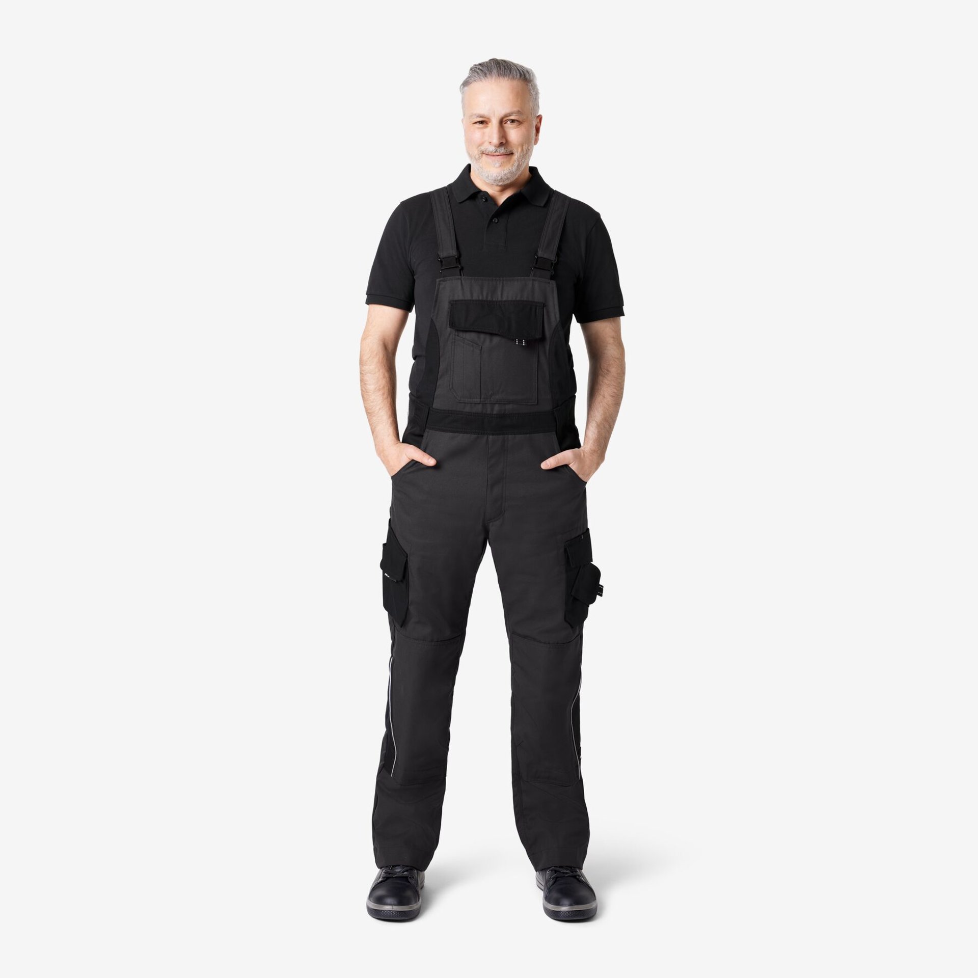 ECKHARD Latzhose anthrazit-schwarz 29