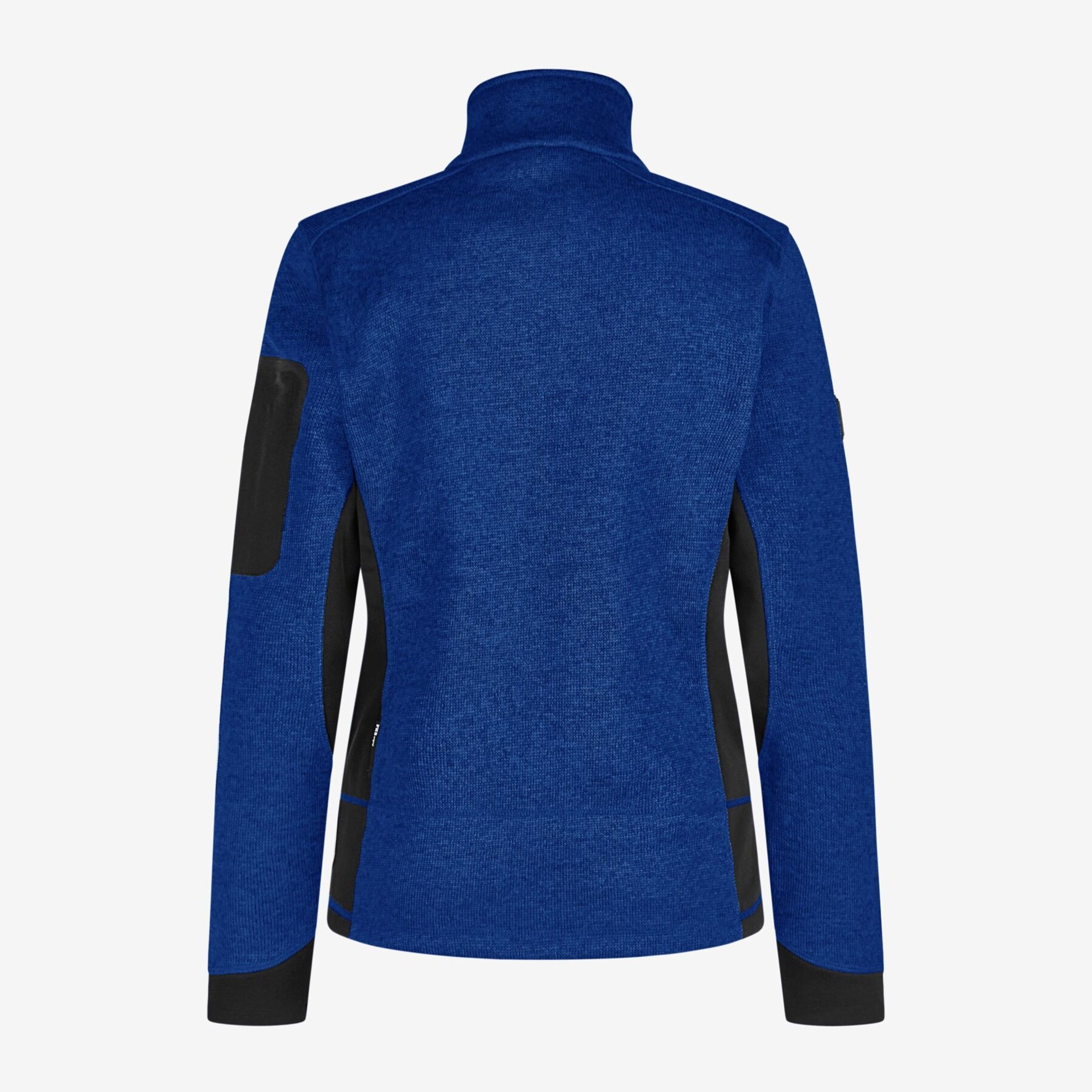 MARIEKE Strick-Fleece-Jacke Damen royalblau-schwarz S