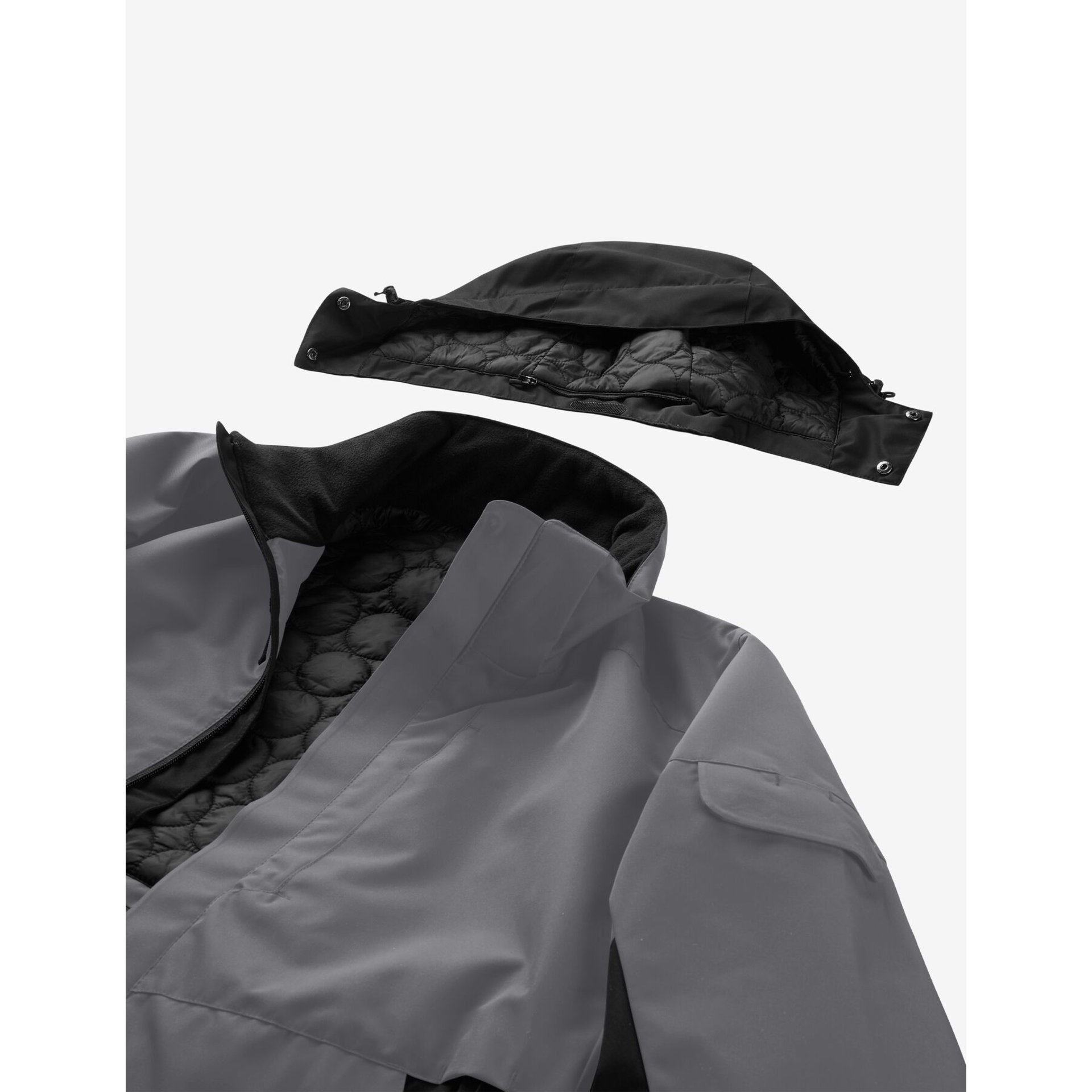 GEORG Arbeitsjacke Primaloft grau-schwarz L