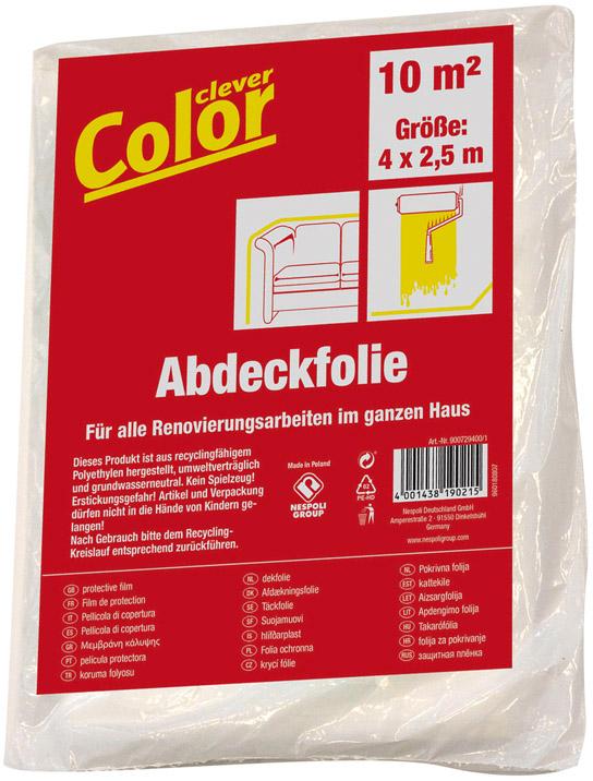 Abdeckplane 4x2,5 m transp, Clever Color 4 my Abdeckplane 4x2,5 m transp, Clever Color 4 my