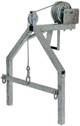 Handwinde m.Gestell 20mtr. Seillänge Handwinde m.Gestell 20mtr. Seillänge