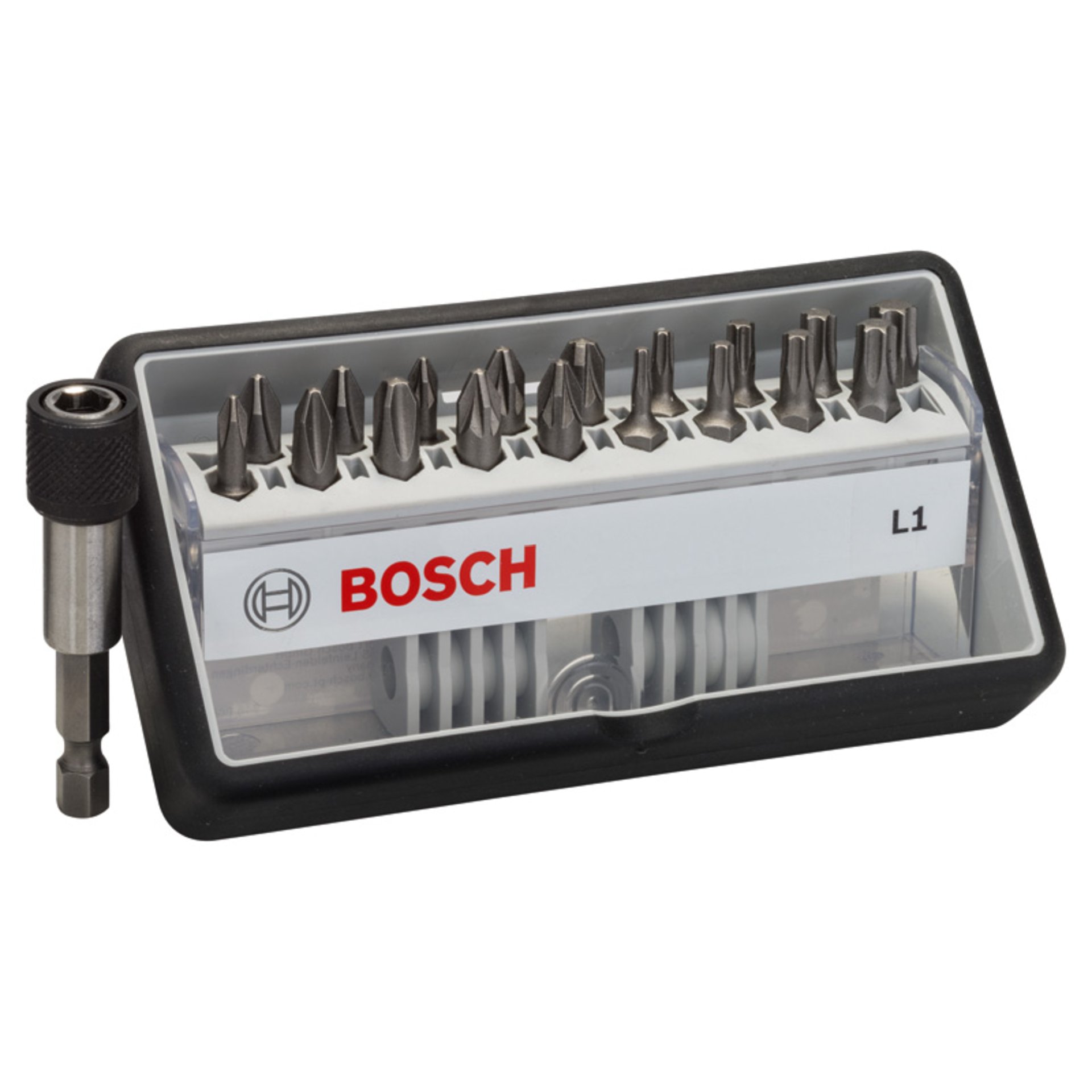 18+1-tlg. Schrauberbit-Set, Robust Line, L PH/PZ/T, Extra Hard-Ausführung