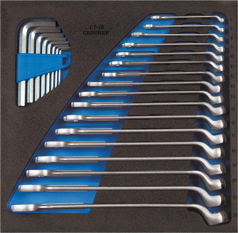 Gedore Werkzeugmodul CT2/3 Ring-Maulschlüssel gekröpft Gedore Werkzeugmodul CT2/3 Ring-Maulschlüssel gekröpft