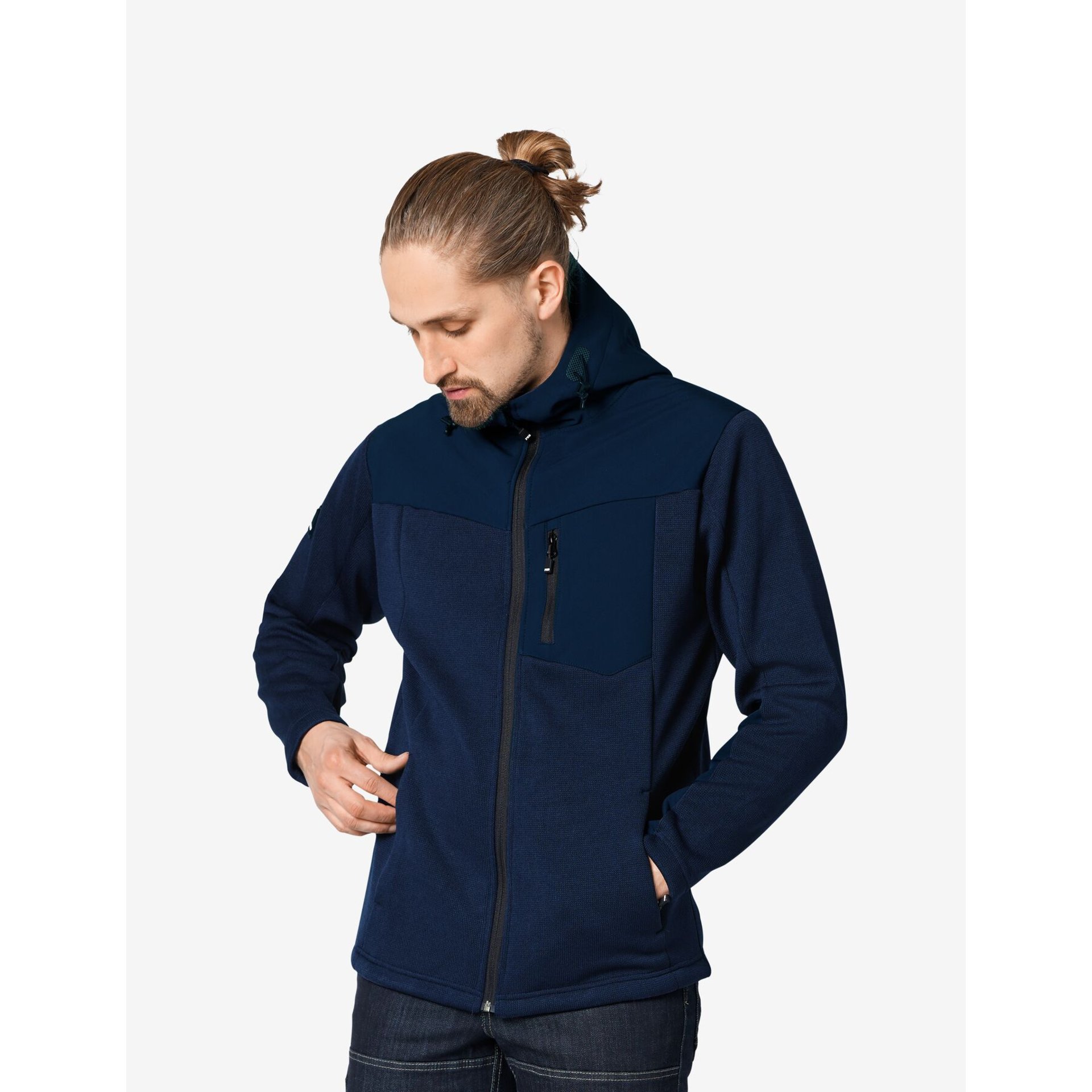 MAXIMILIAN Hybrid-Softshell Jacke marine M