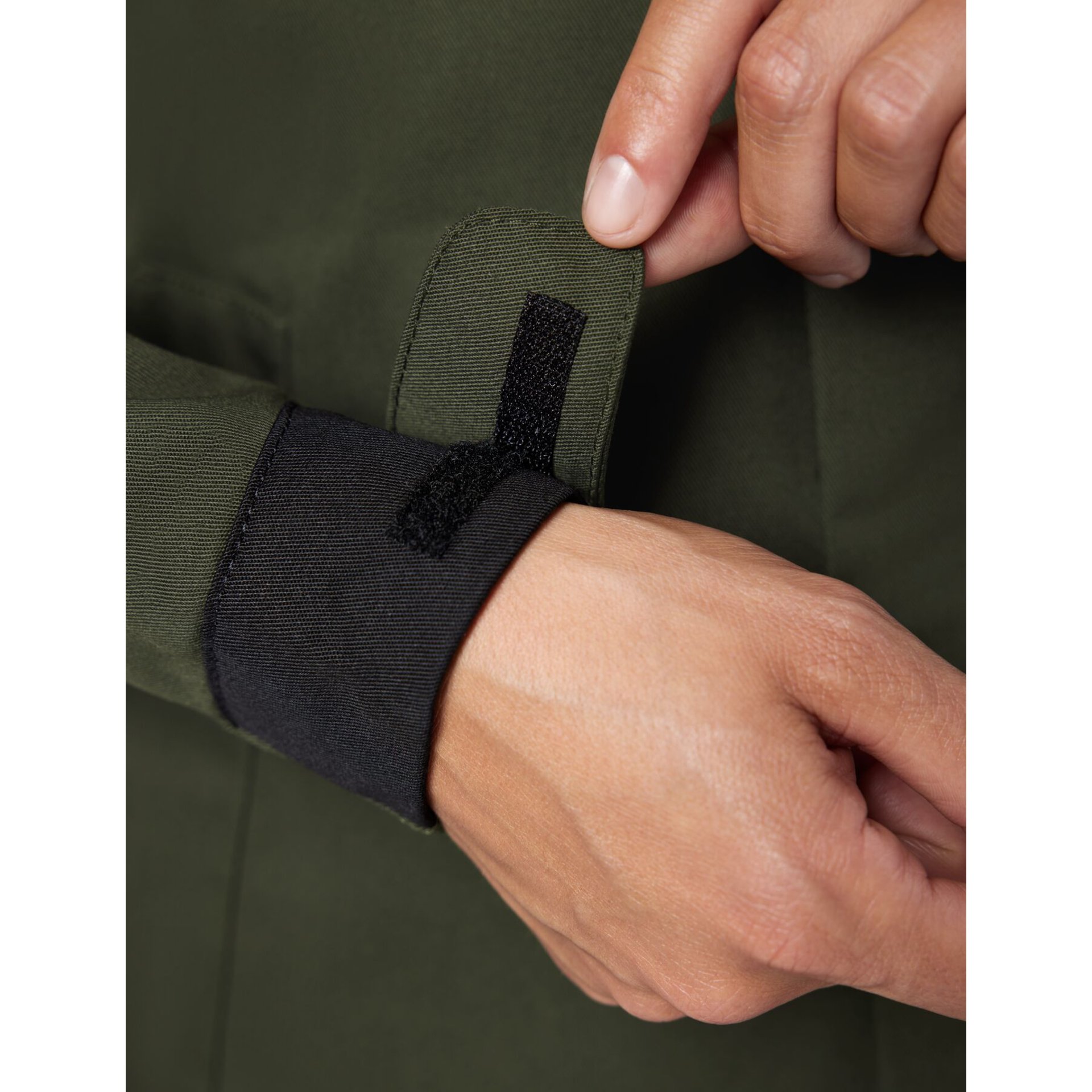 ANDREA Arbeitsjacke Damen oliv-schwarz M